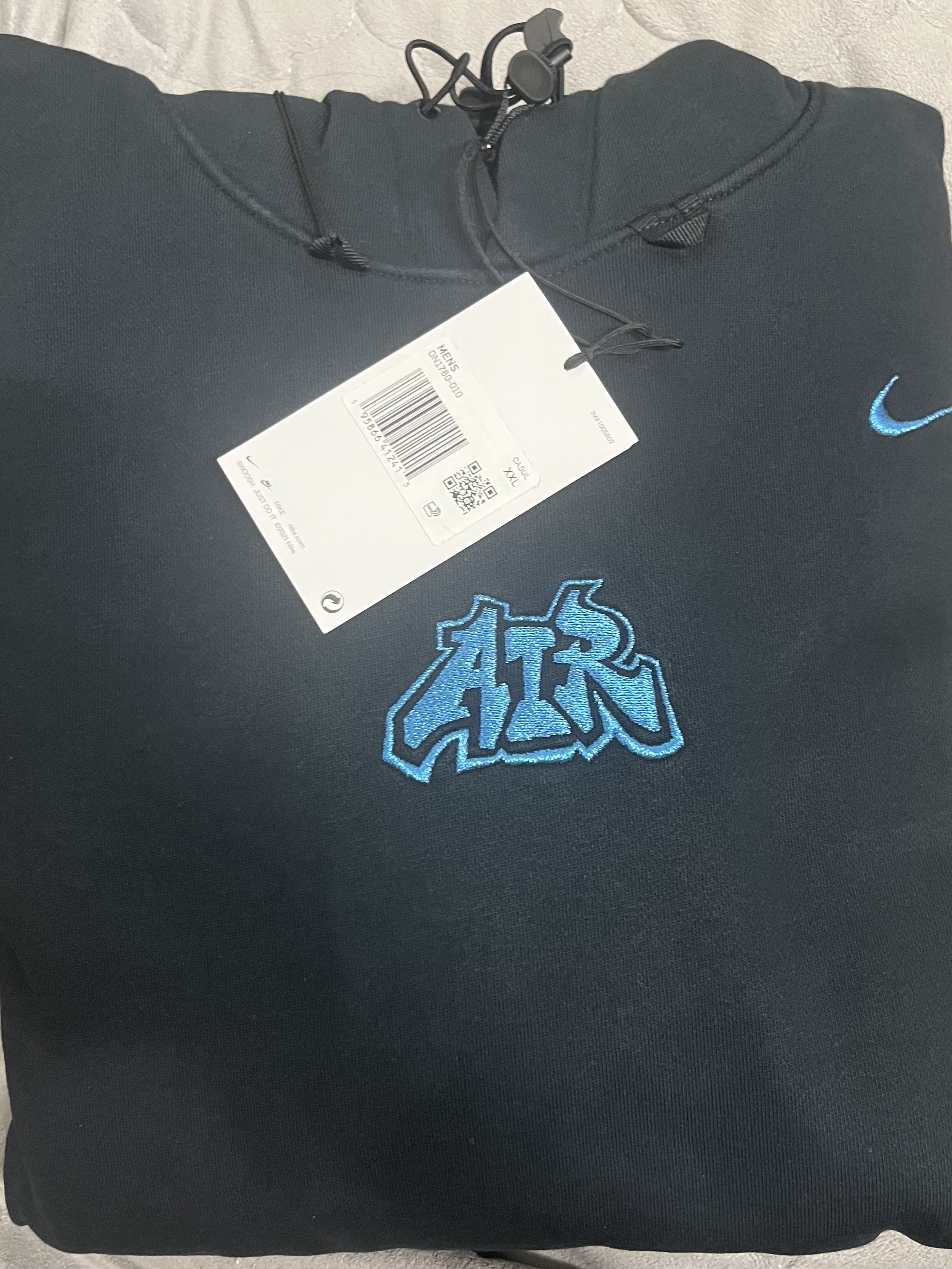 Nike x Off-White NRG Fleece Hoodie Black - Asia 착용 스타일
