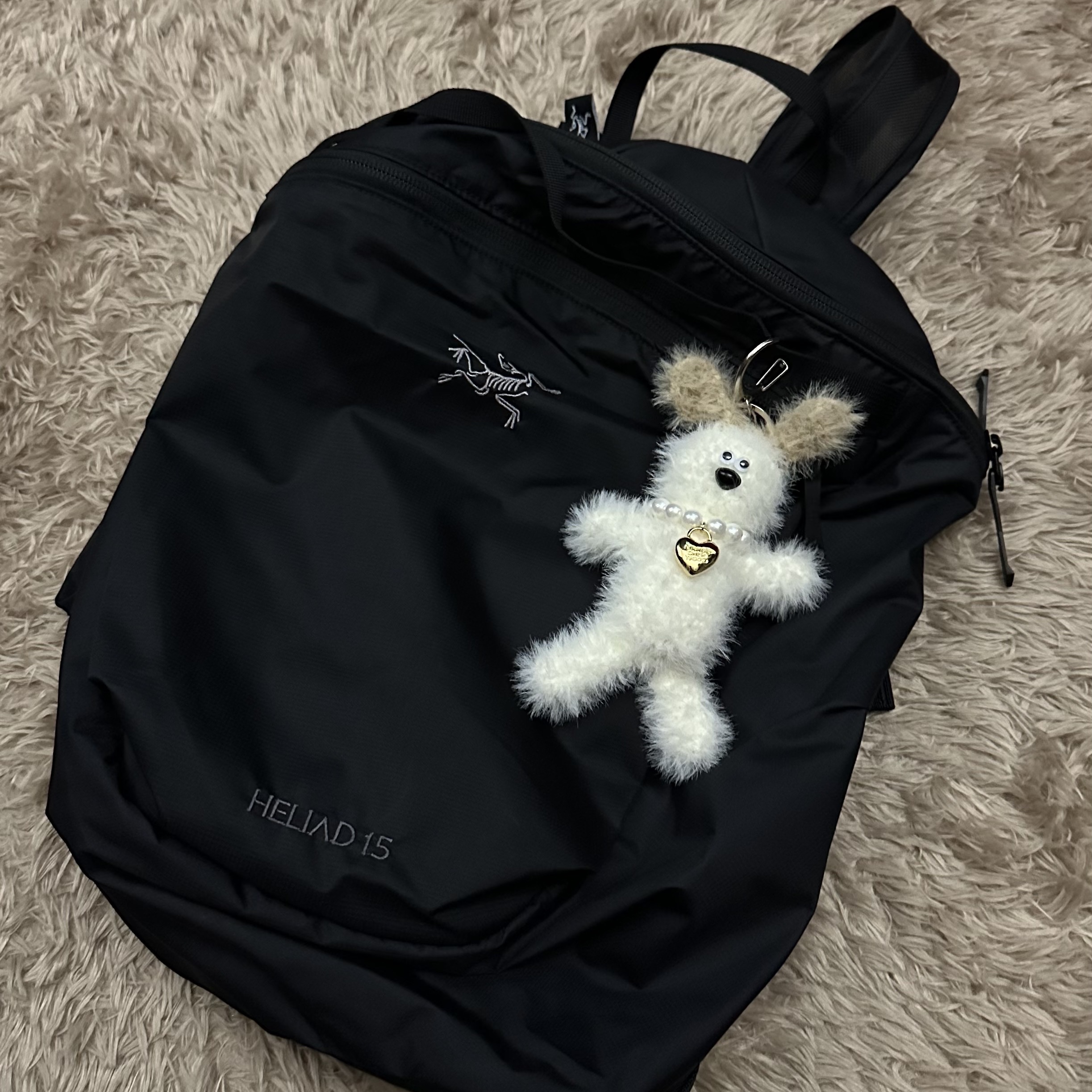 Margesherwood Wood Keyring White, Arc'teryx Heliad 15 Backpack Black 착용 스타일