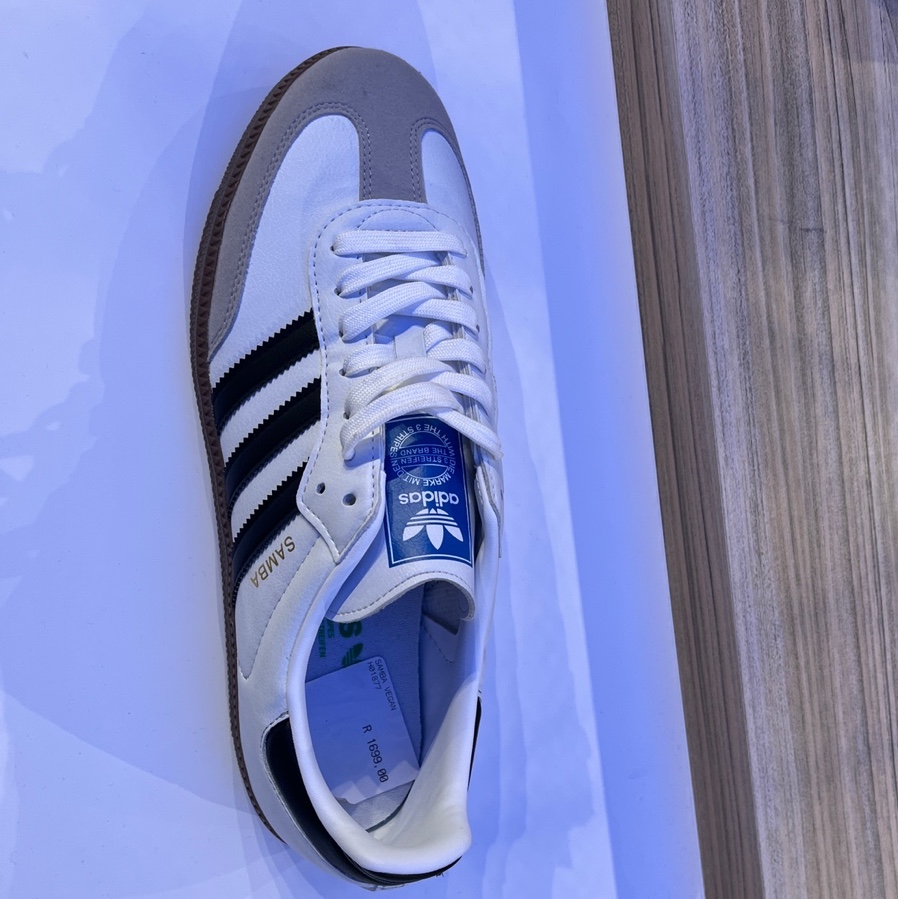 Adidas Samba Vegan White Black 착용 스타일