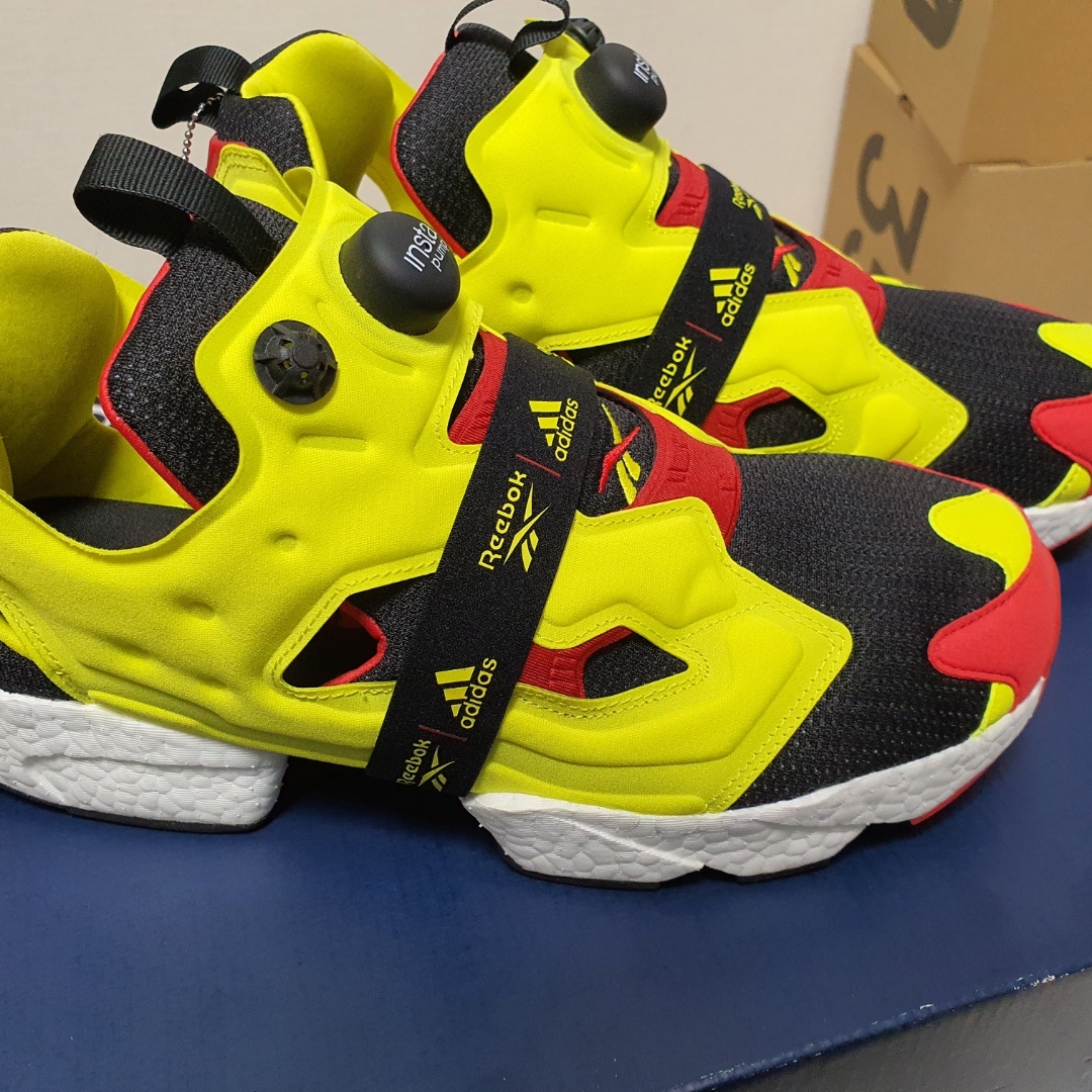 Reebok x Adidas Instapump Fury Boost Citron 착용 스타일 - 2