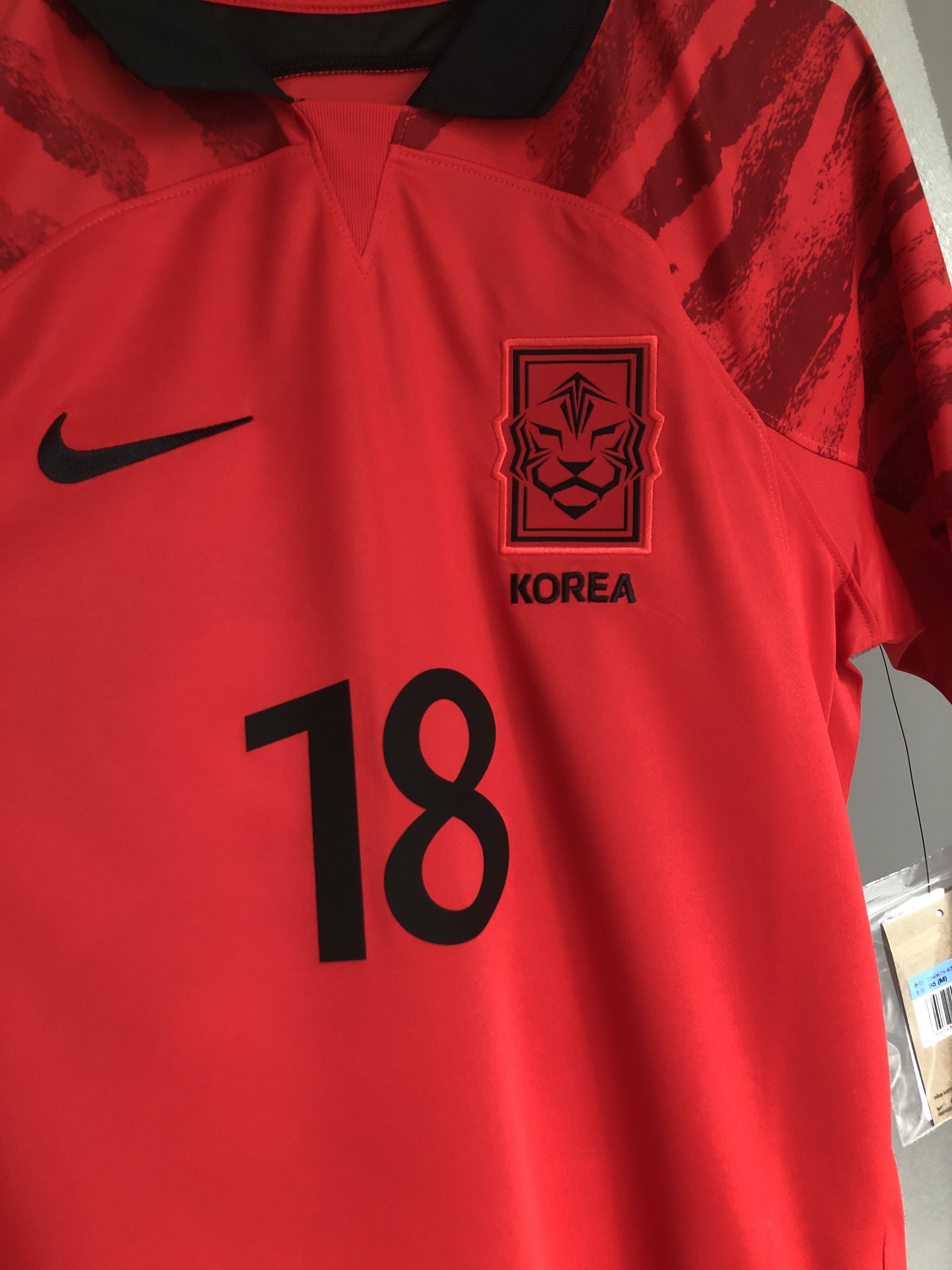 Nike Korea Dri-Fit Stadium Home LS Jersey Global Red - Asia (Non Marking Ver.), Nike Korea Dri-Fit Stadium Home SS Jersey Global Red - US/EU (Non Marking Ver.) 착용 스타일