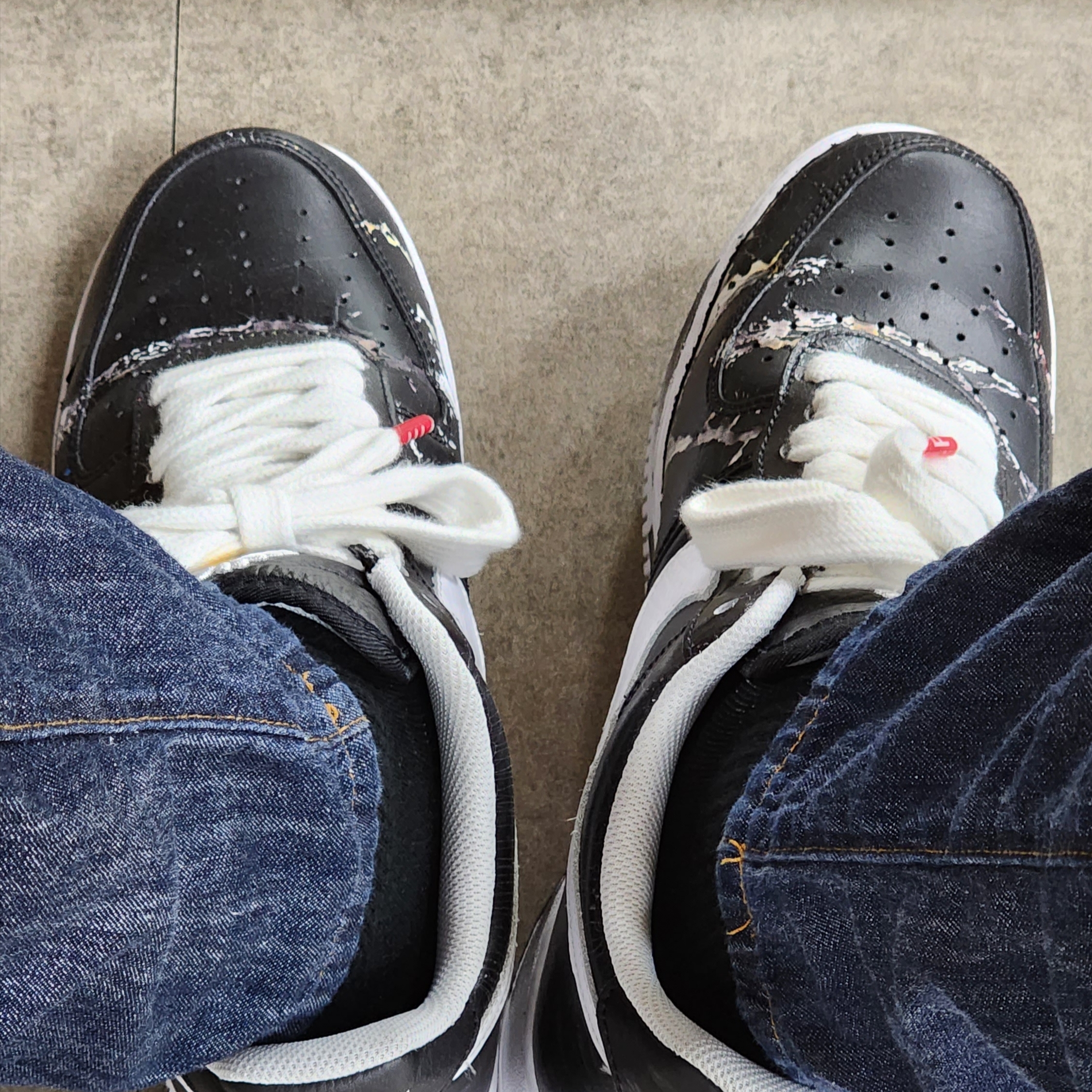Nike x Peaceminusone Air Force 1 Low Para-Noise 착용 스타일