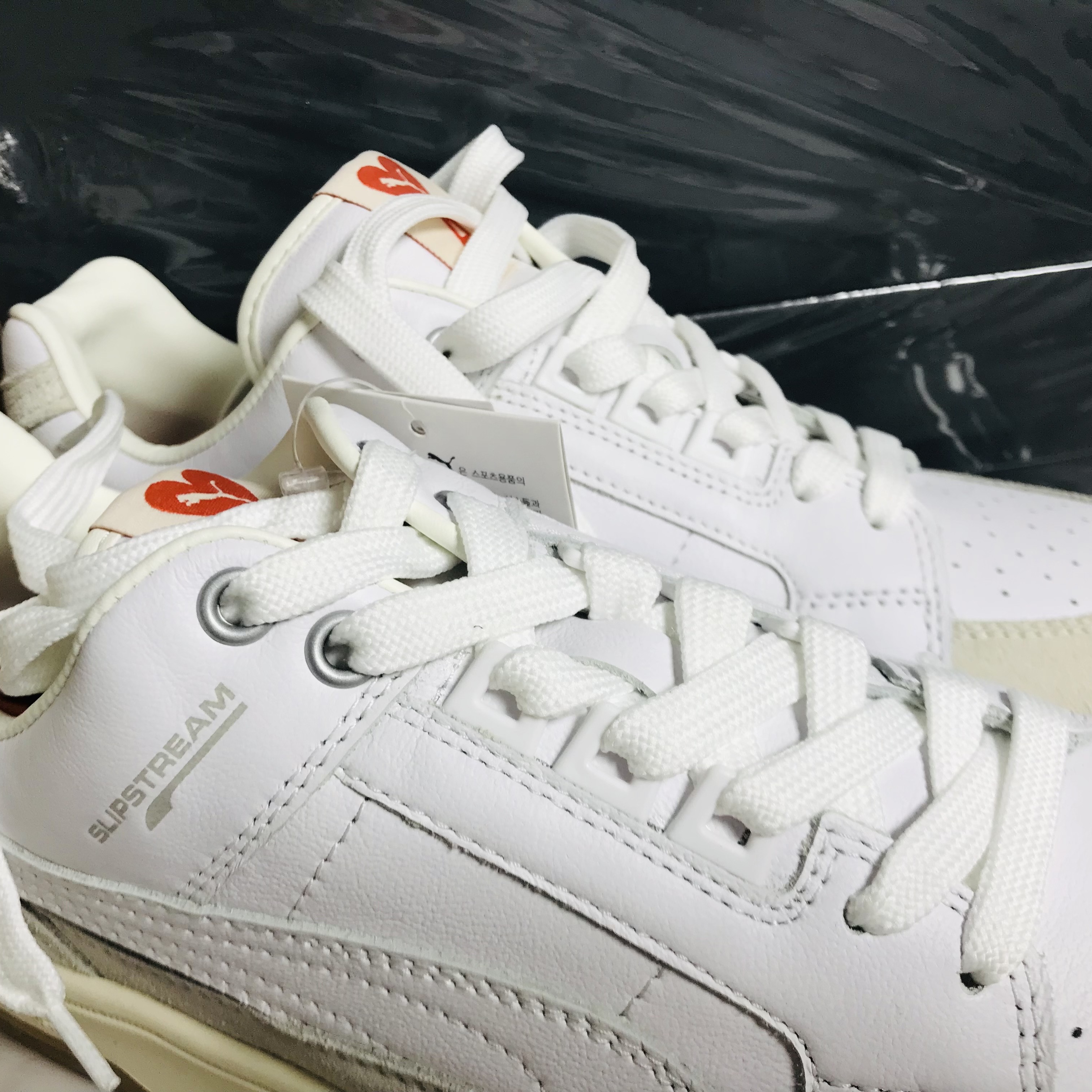 Puma x AMI Slipstream Low White Pristine 착용 스타일