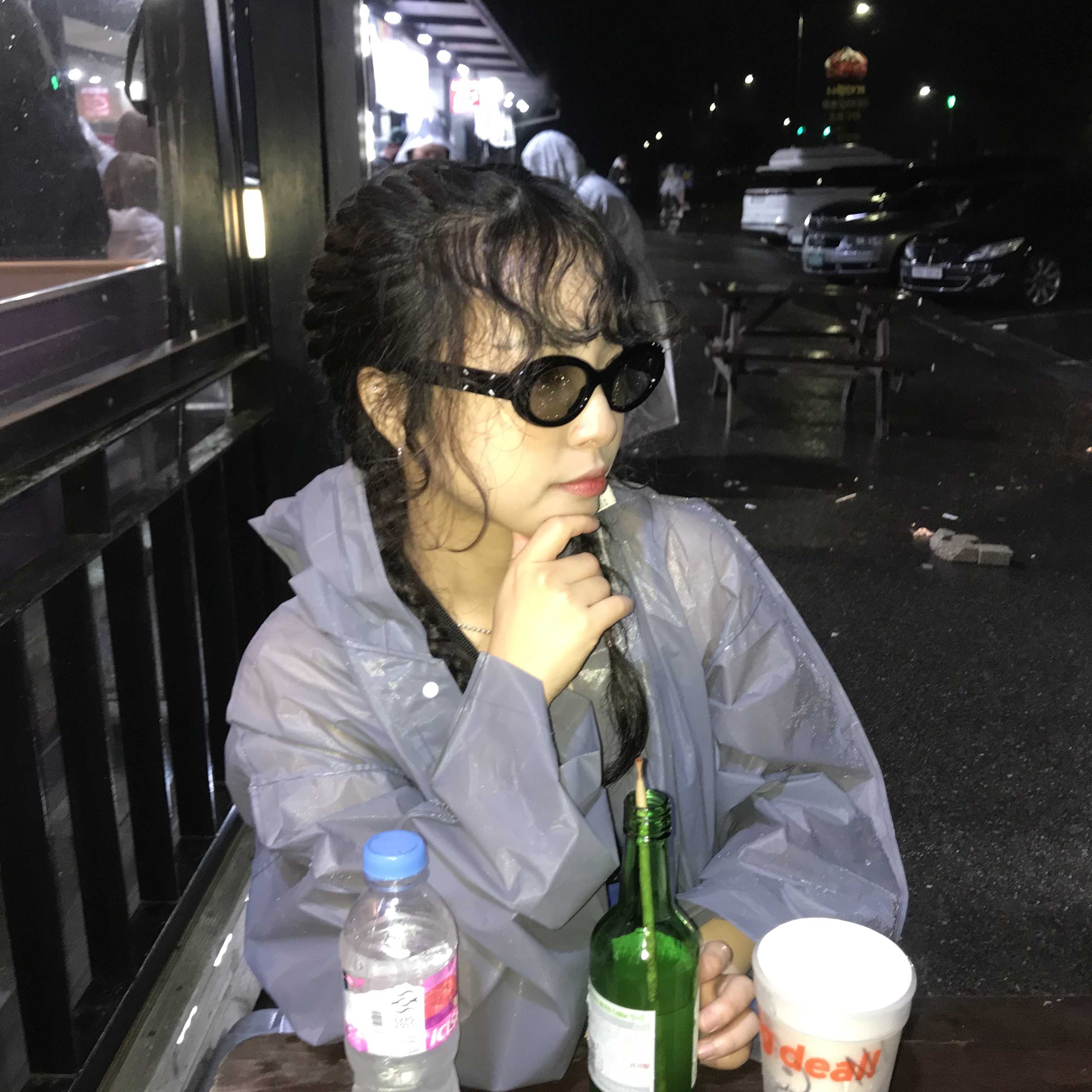 Gentle Monster x Maison Margiela MM005 Black Black 착용 스타일