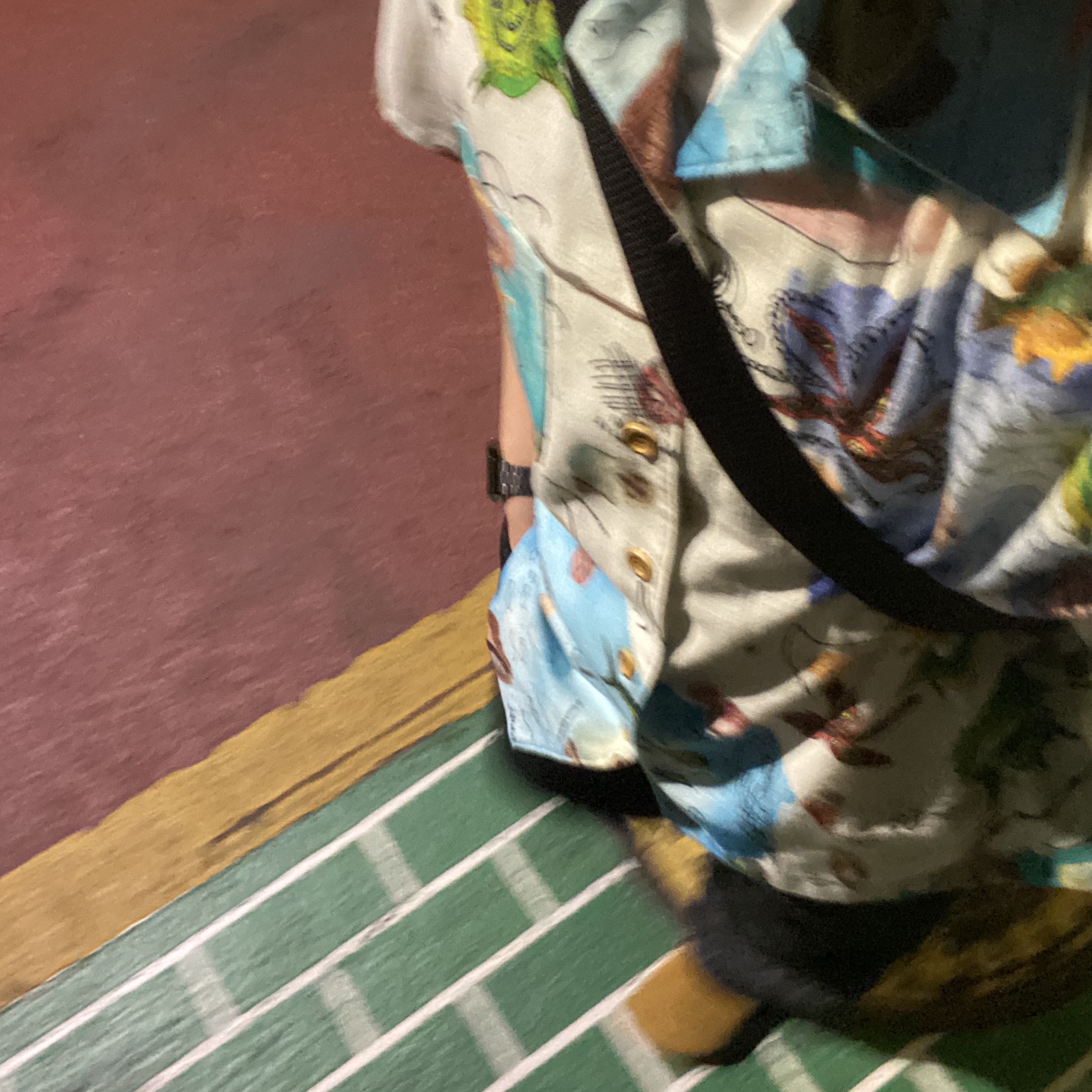Birkenstock x Stussy Boston Clog Caramel, Porter Tanker Shoulder Bag Black 착용 스타일