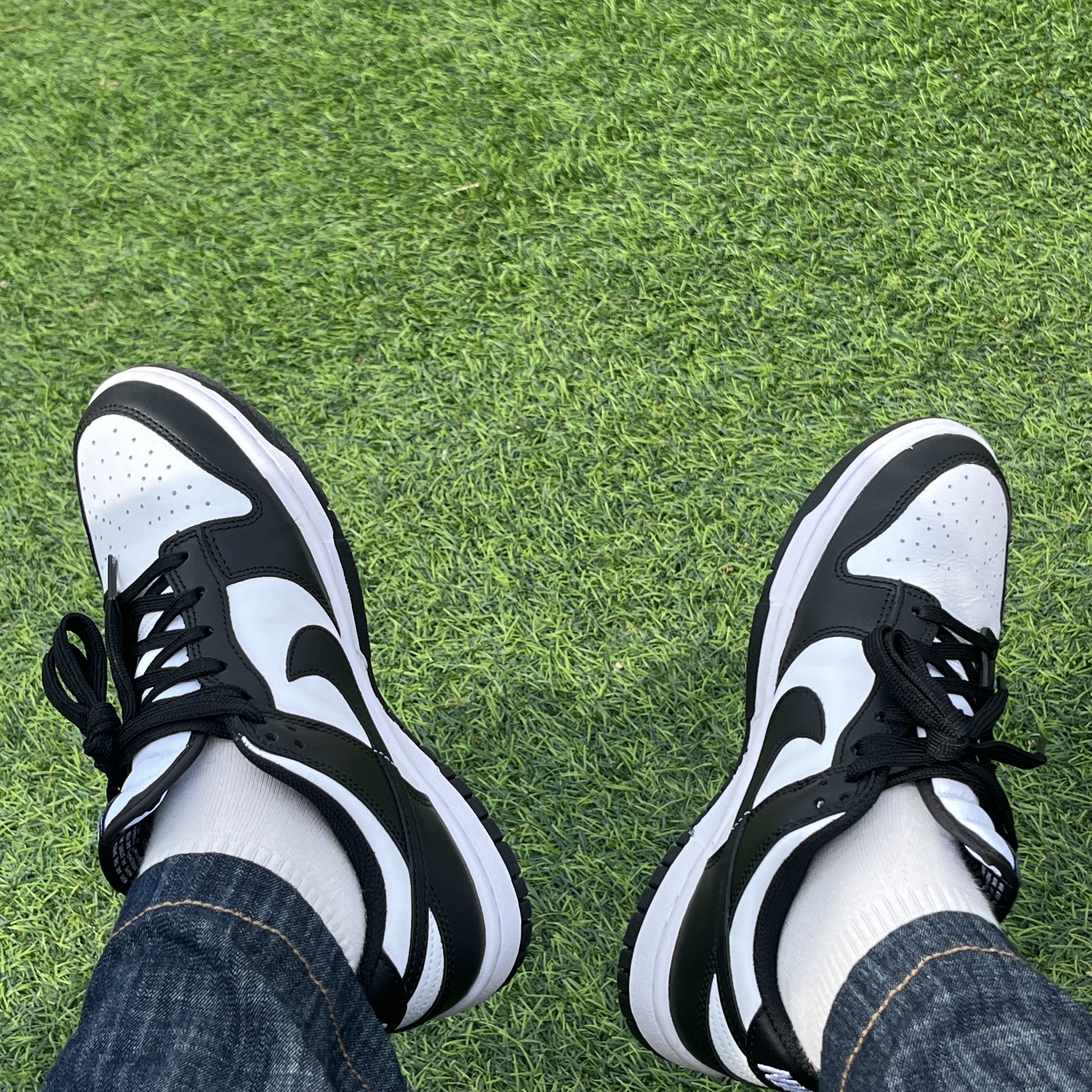 (W) Nike Dunk Low Black 착용 스타일