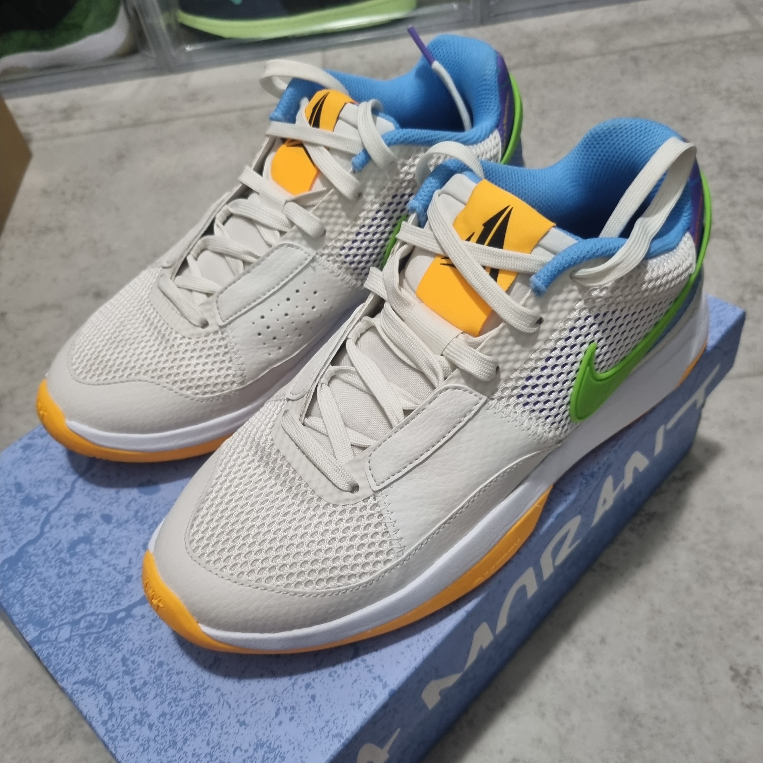 Nike Ja 1 EP Phantom Action Green 착용 스타일