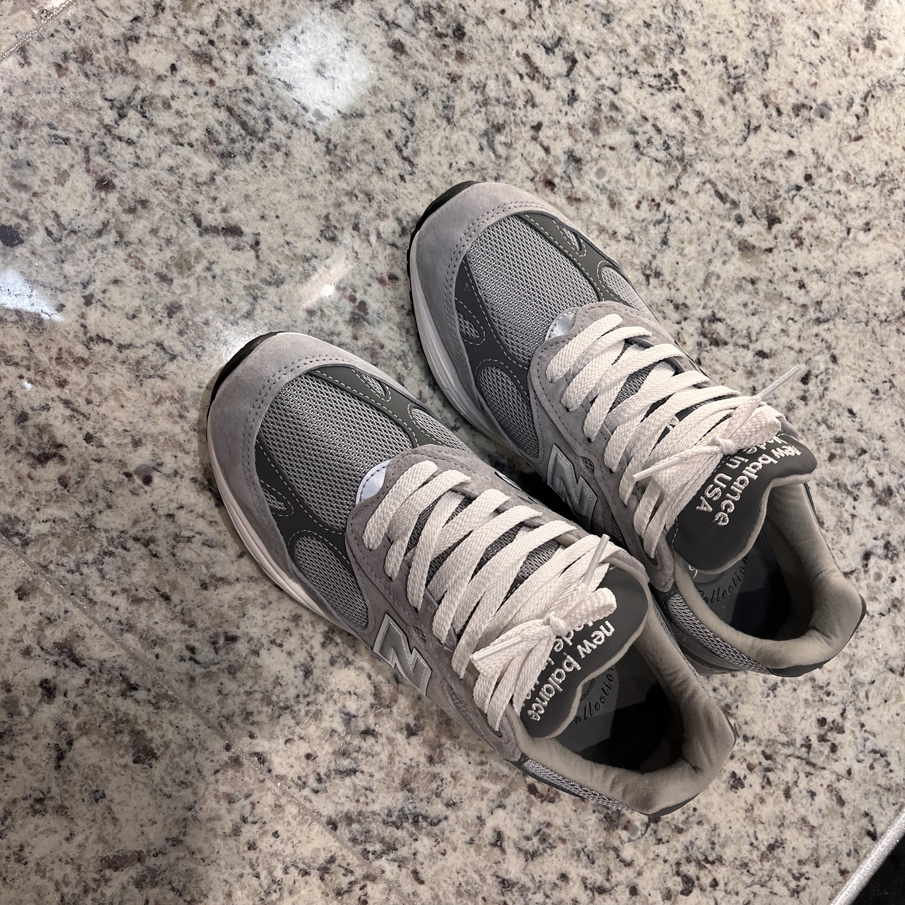 New Balance 993 Made in USA Grey - D Standard 착용 스타일