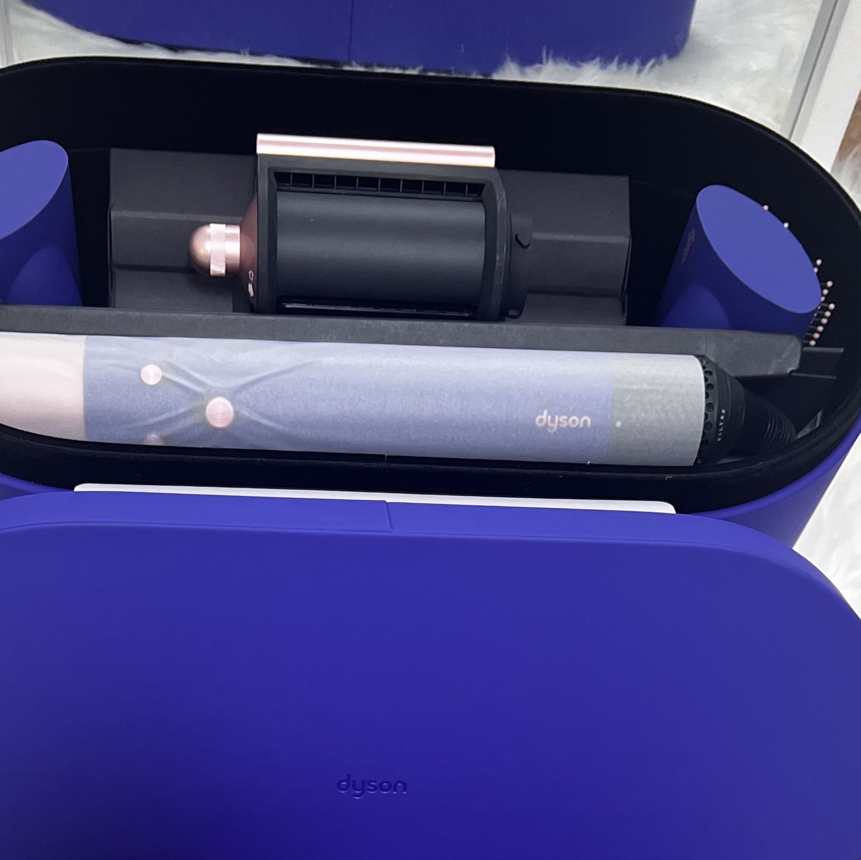 Dyson Airwrap Multi Styler Complete Long Vinca Blue Rose (Korean Ver.) 착용 스타일