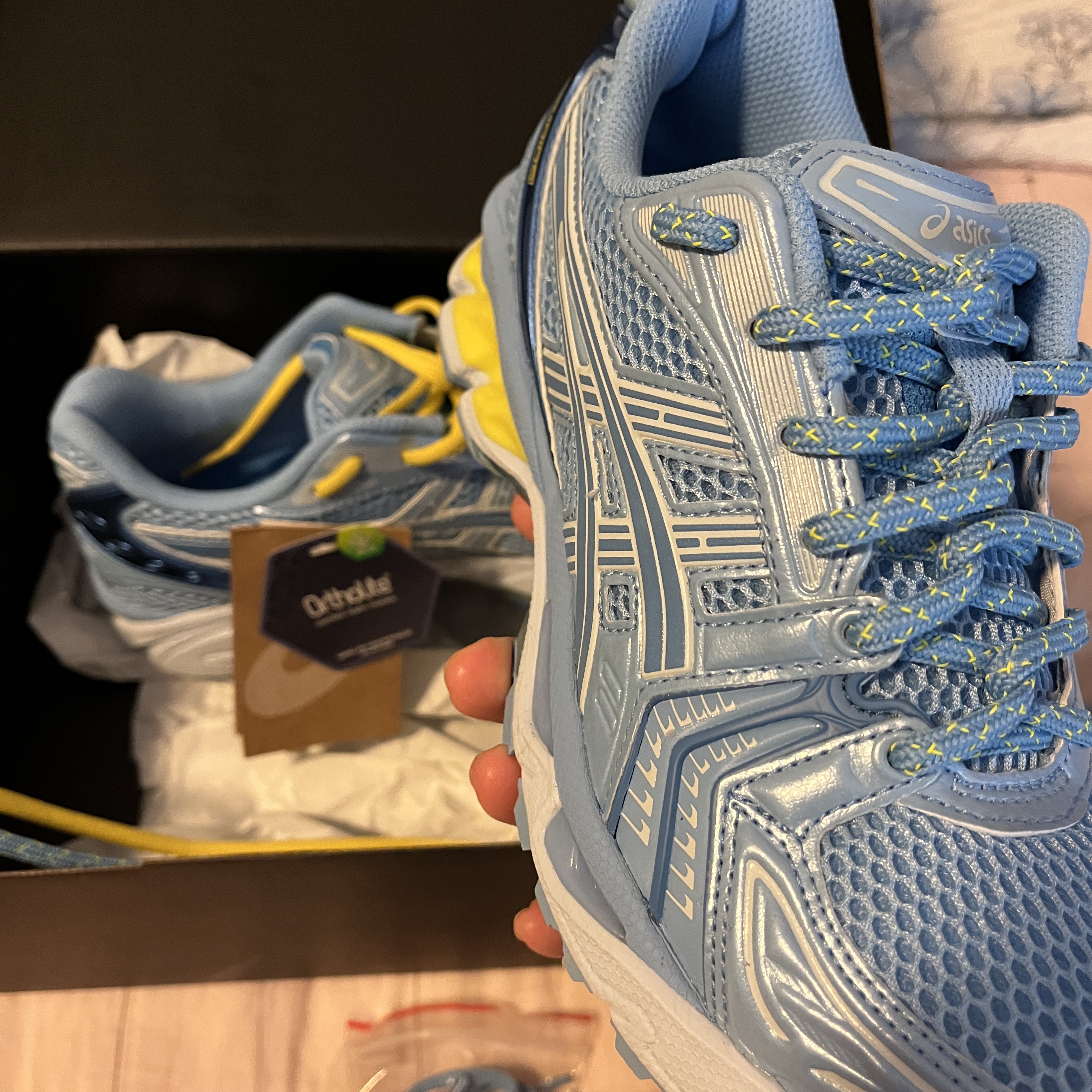 Asics x Ice Studios Gel-Kayano 14 Blue Bell 착용 스타일 - 2