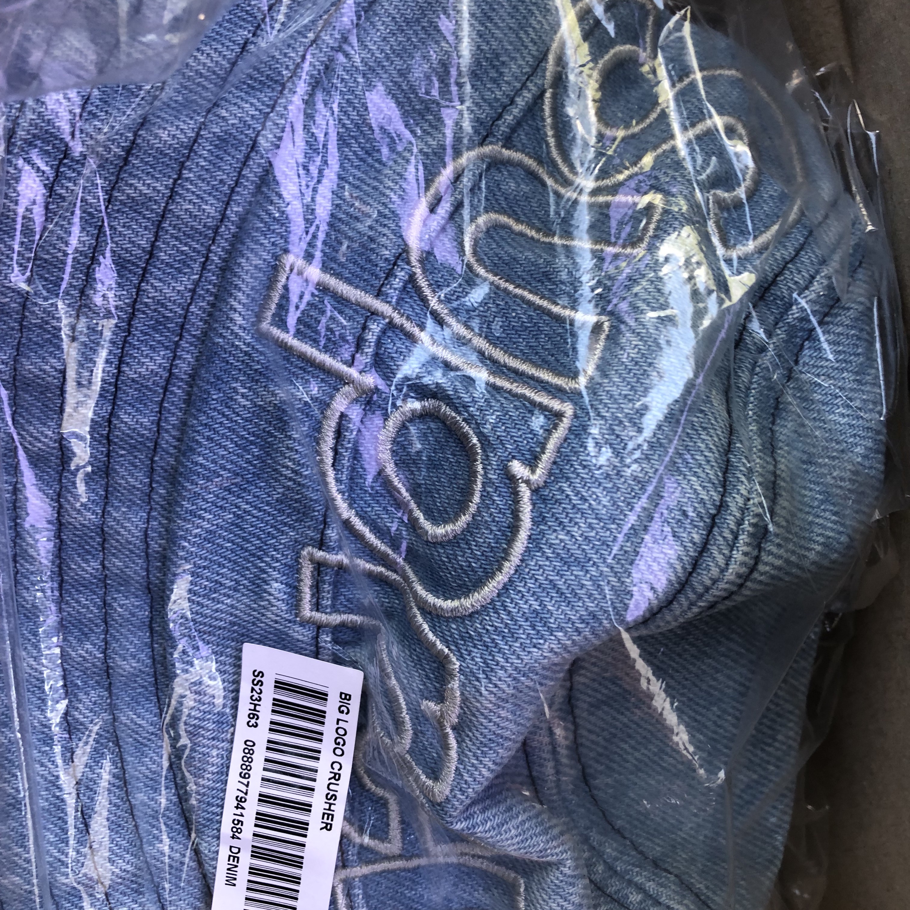Supreme Outline Crusher Denim - 23SS 착용 스타일