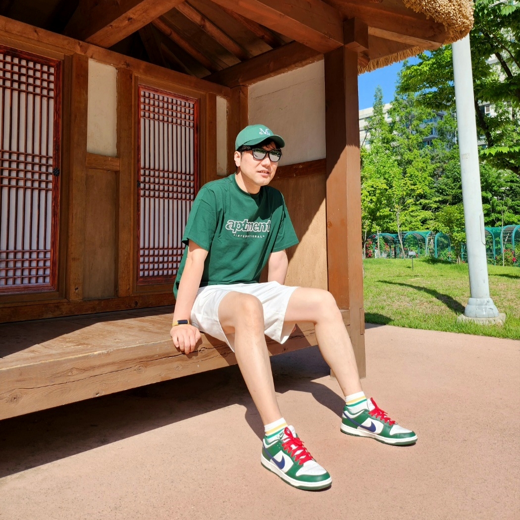 (W) Nike Dunk Low Gorge Green 착용 스타일