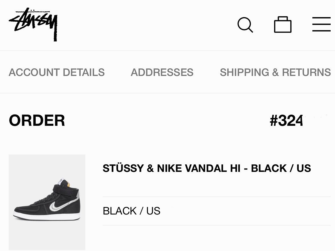 Nike x Stussy Vandal High Black 착용 스타일 - 1