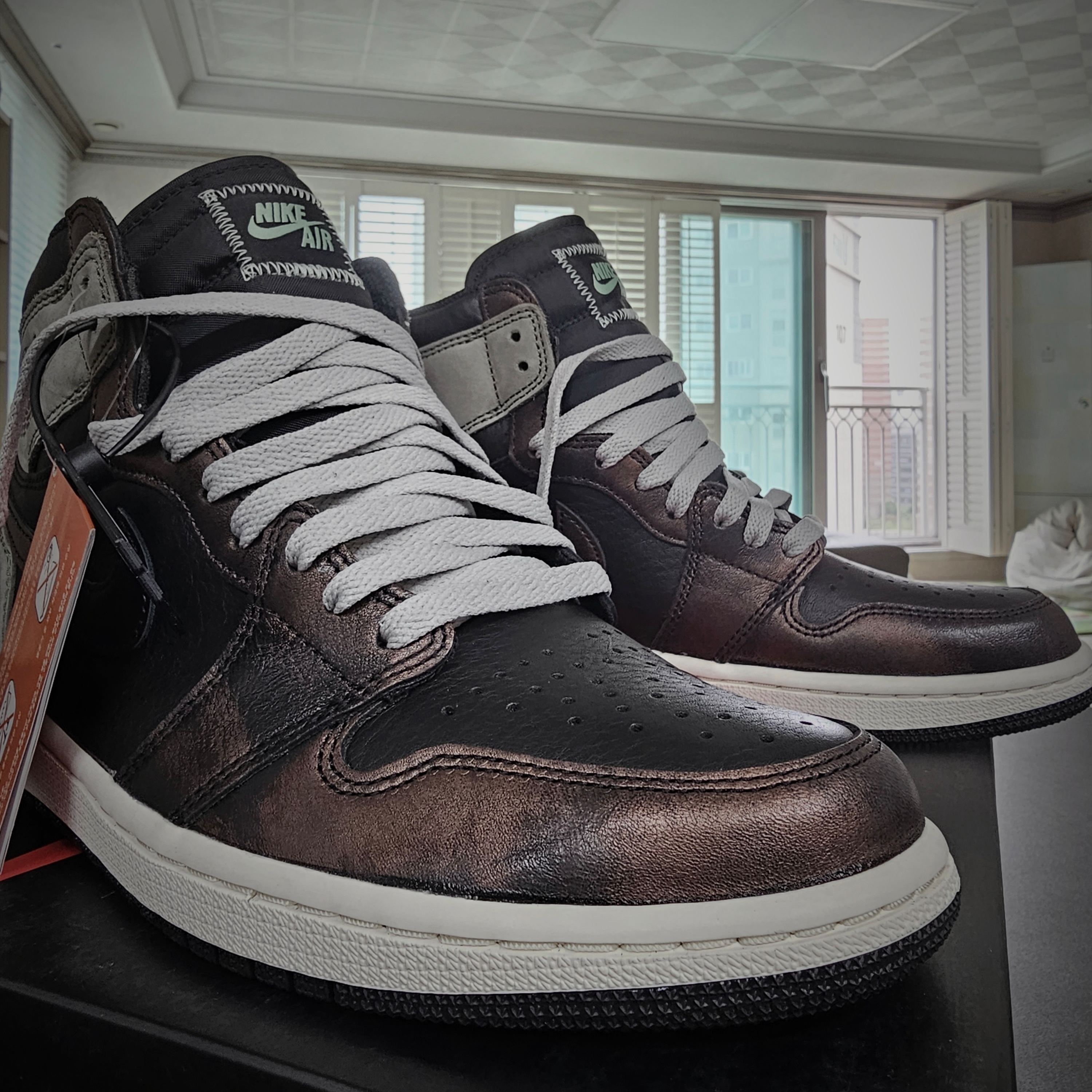 Jordan 1 Retro High OG Rust Shadow 착용 스타일 - 5