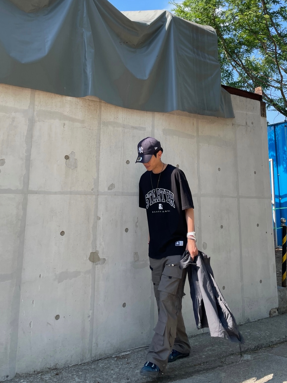 New Era x MoMA New York Yankees Cap Navy, Converse x Thisisneverthat One Star Ox Poseidon 착용 스타일 - 4
