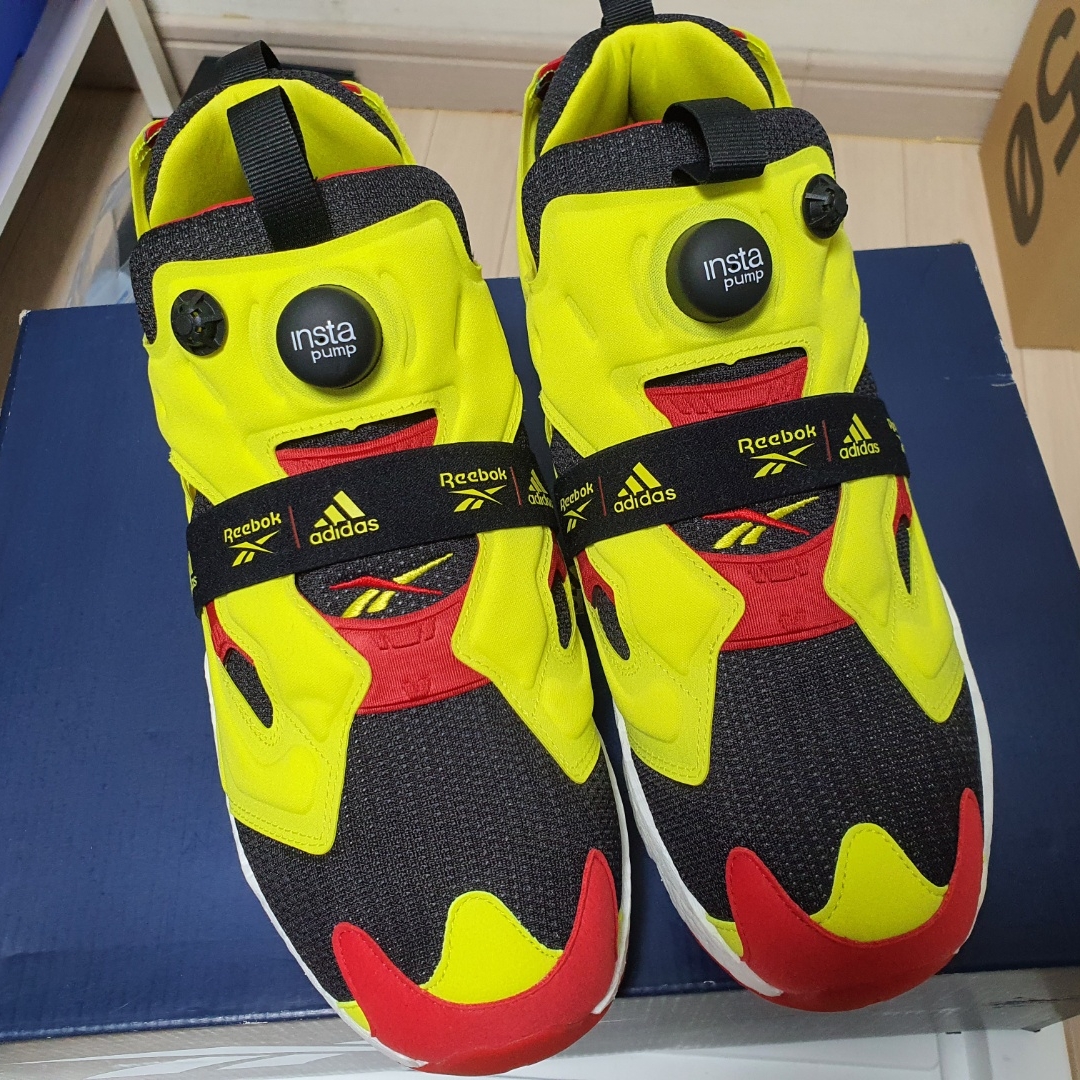 Reebok x Adidas Instapump Fury Boost Citron 착용 스타일 - 3
