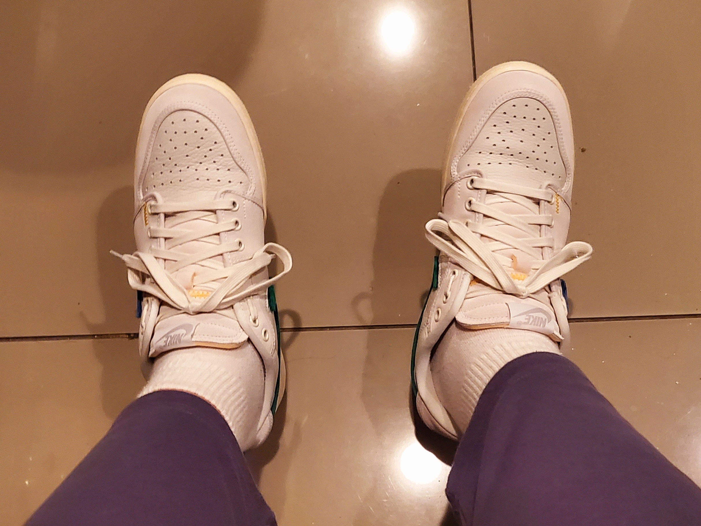 Jordan 1 x Union KO Low Sail Neutral Grey, Jordan 1 x Union KO Low White 착용 스타일 - 3