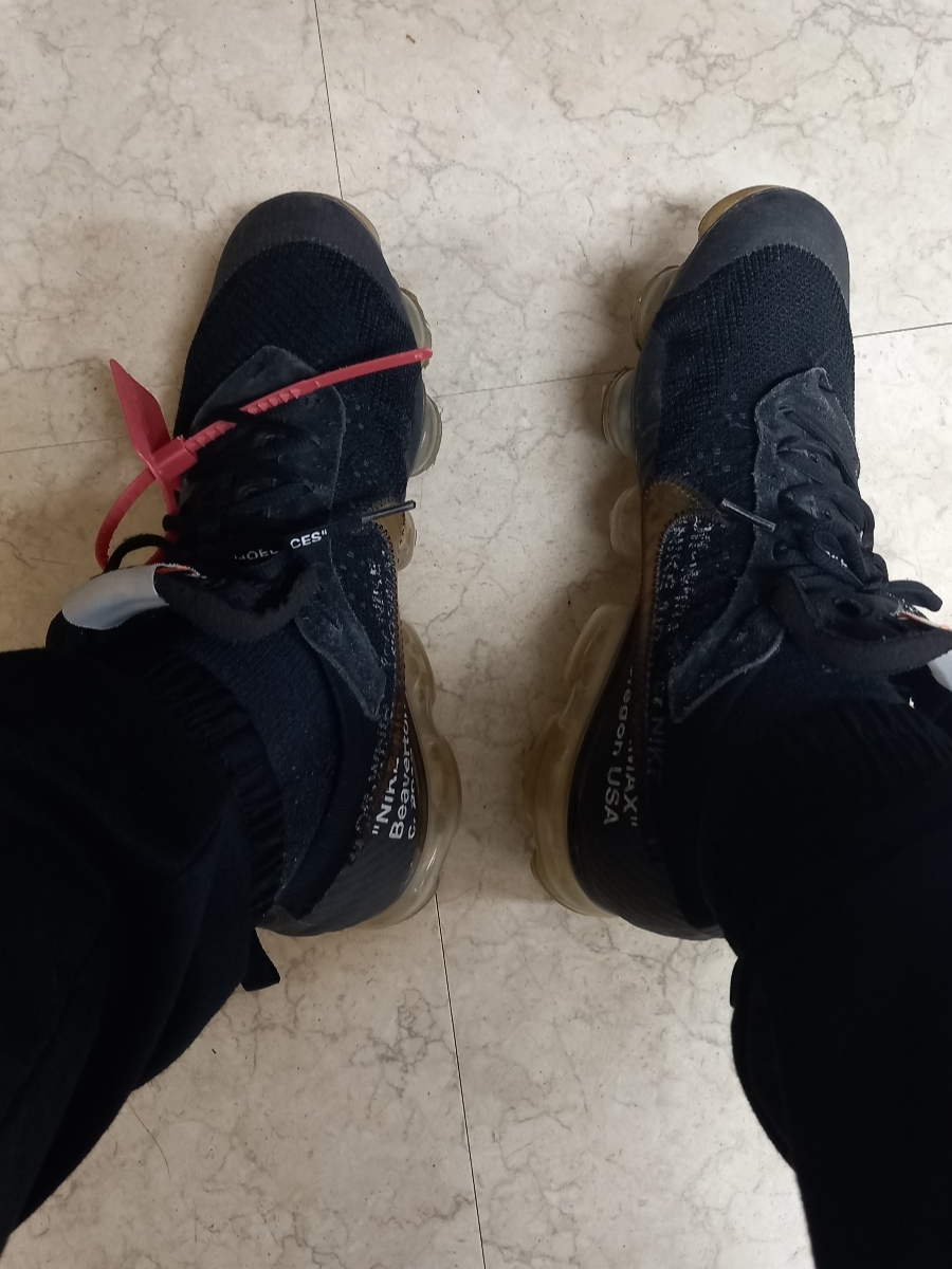 Nike x Off-White Air VaporMax V2 Black 착용 스타일