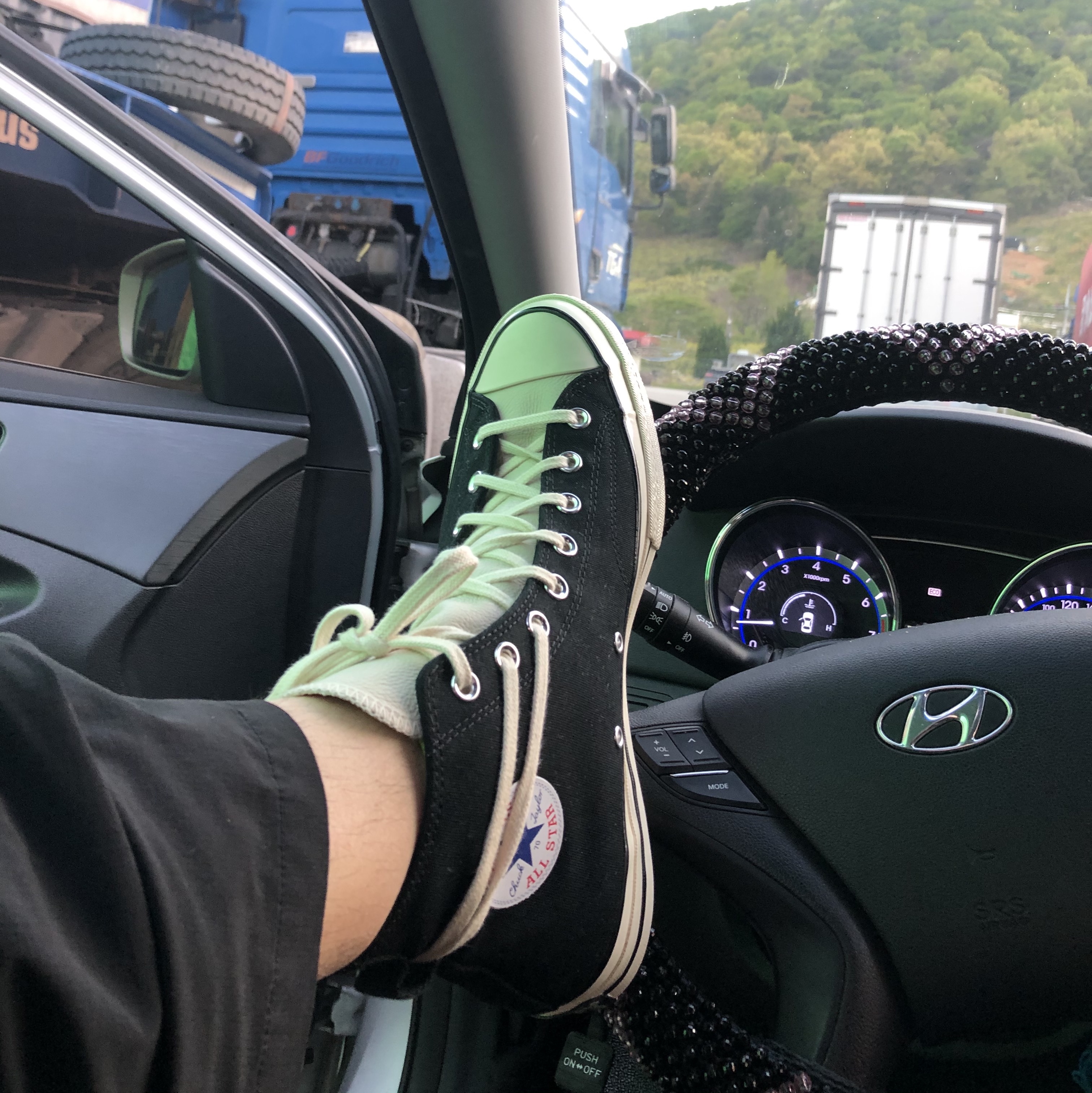 Converse x Fear of God Essentials Chuck 70 Hi Black 2020 착용 스타일