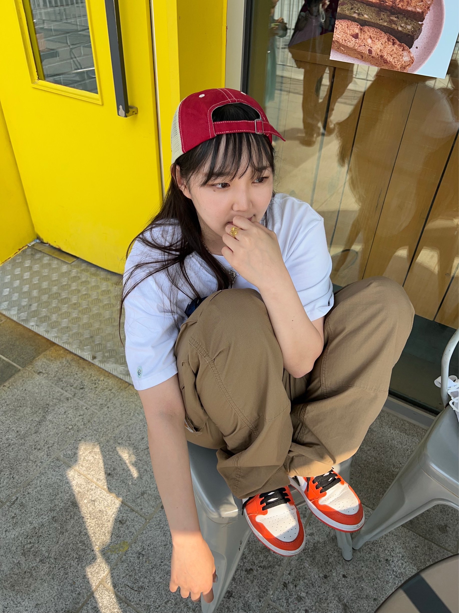 (W) Jordan 1 Low OG Starfish 착용 스타일 - 1
