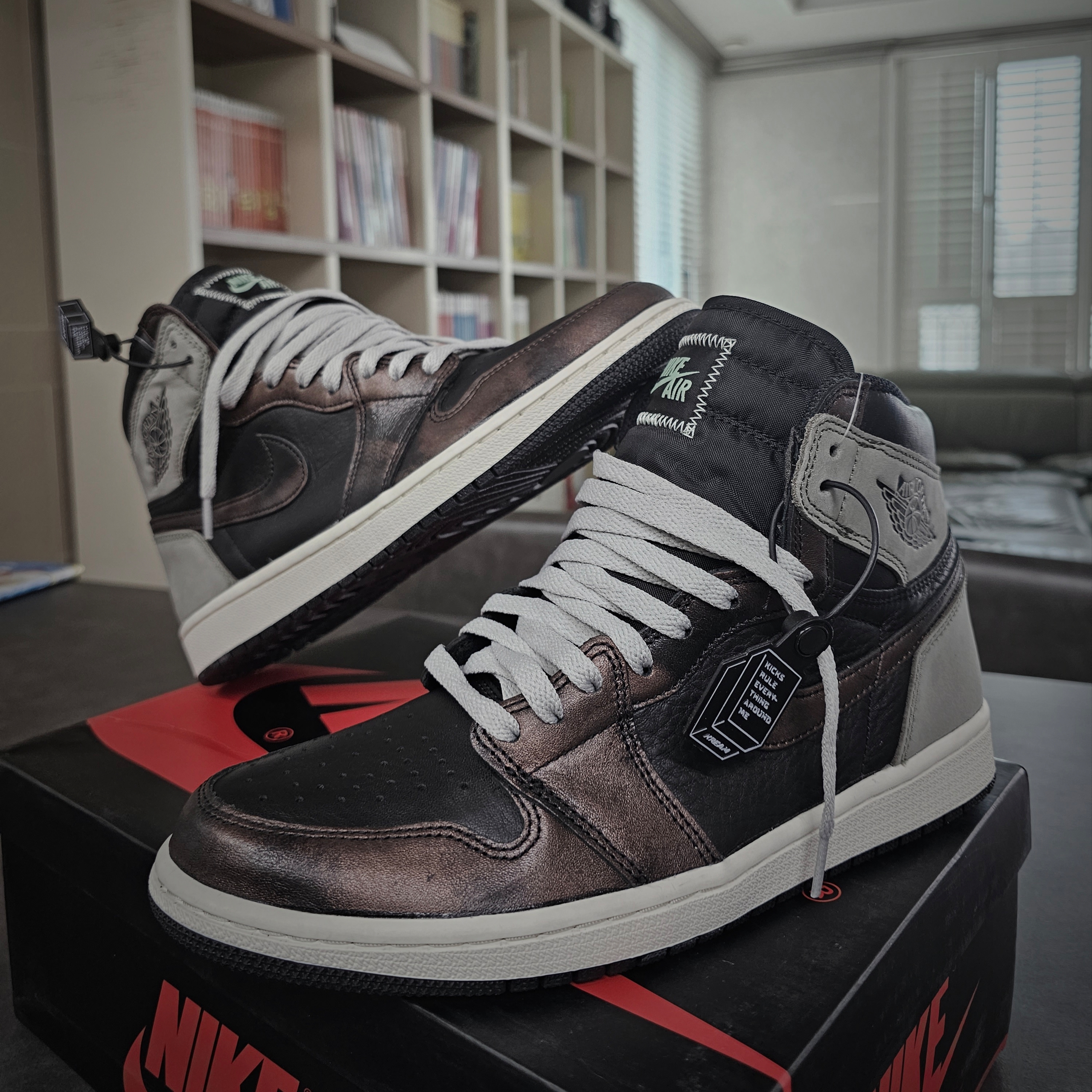 Jordan 1 Retro High OG Rust Shadow 착용 스타일 - 4