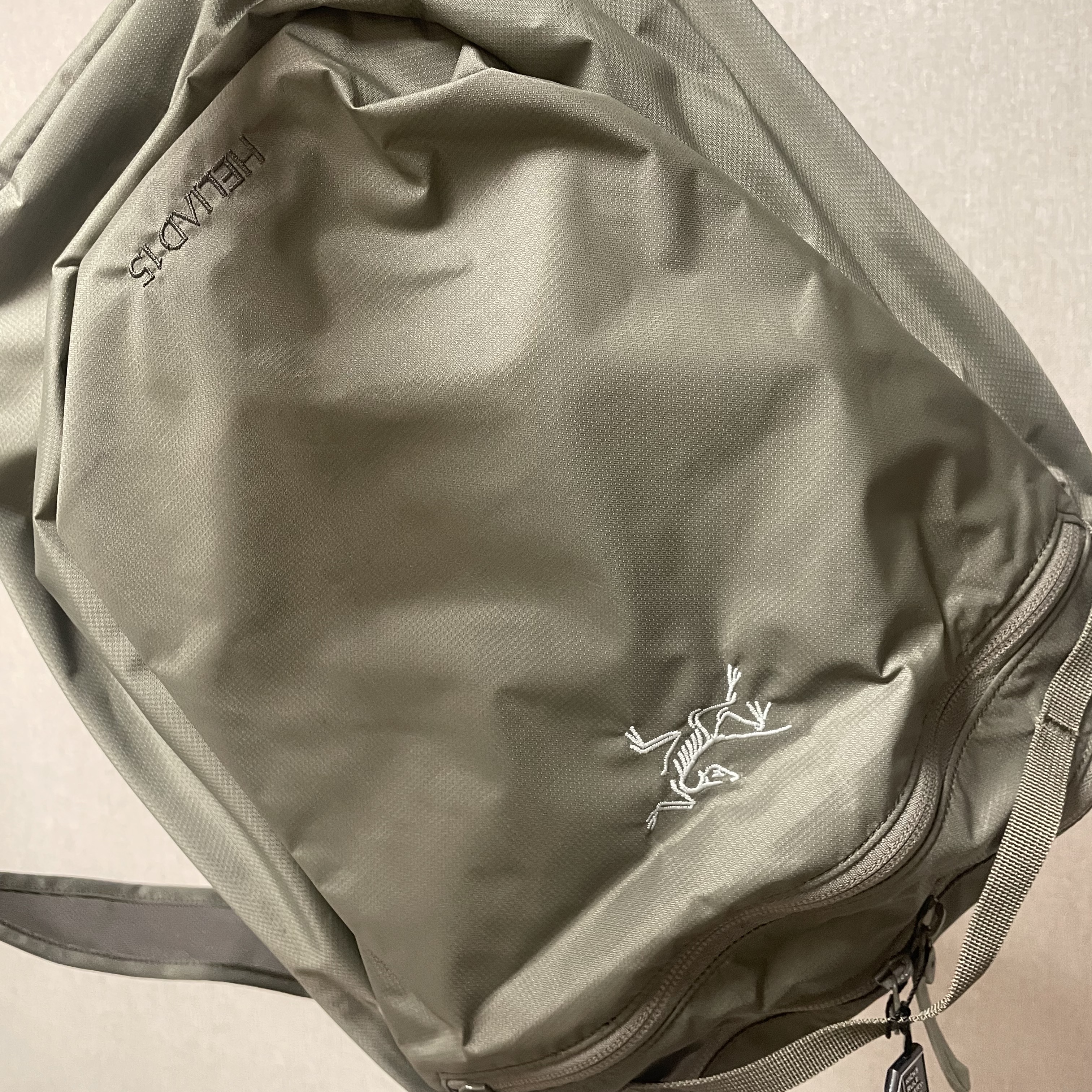 Arc'teryx Heliad 15 Backpack Forage 착용 스타일