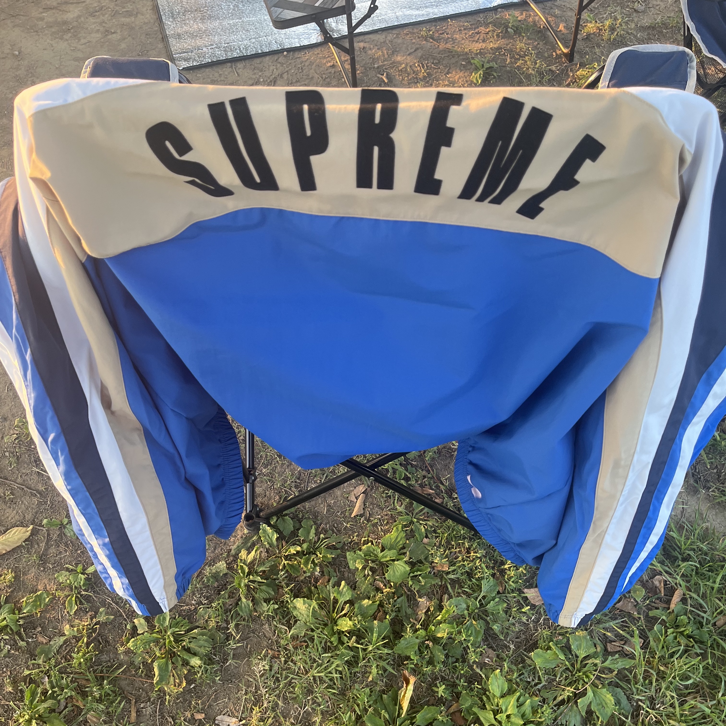 Supreme x Umbro Track Jacket Blue - 23SS 착용 스타일