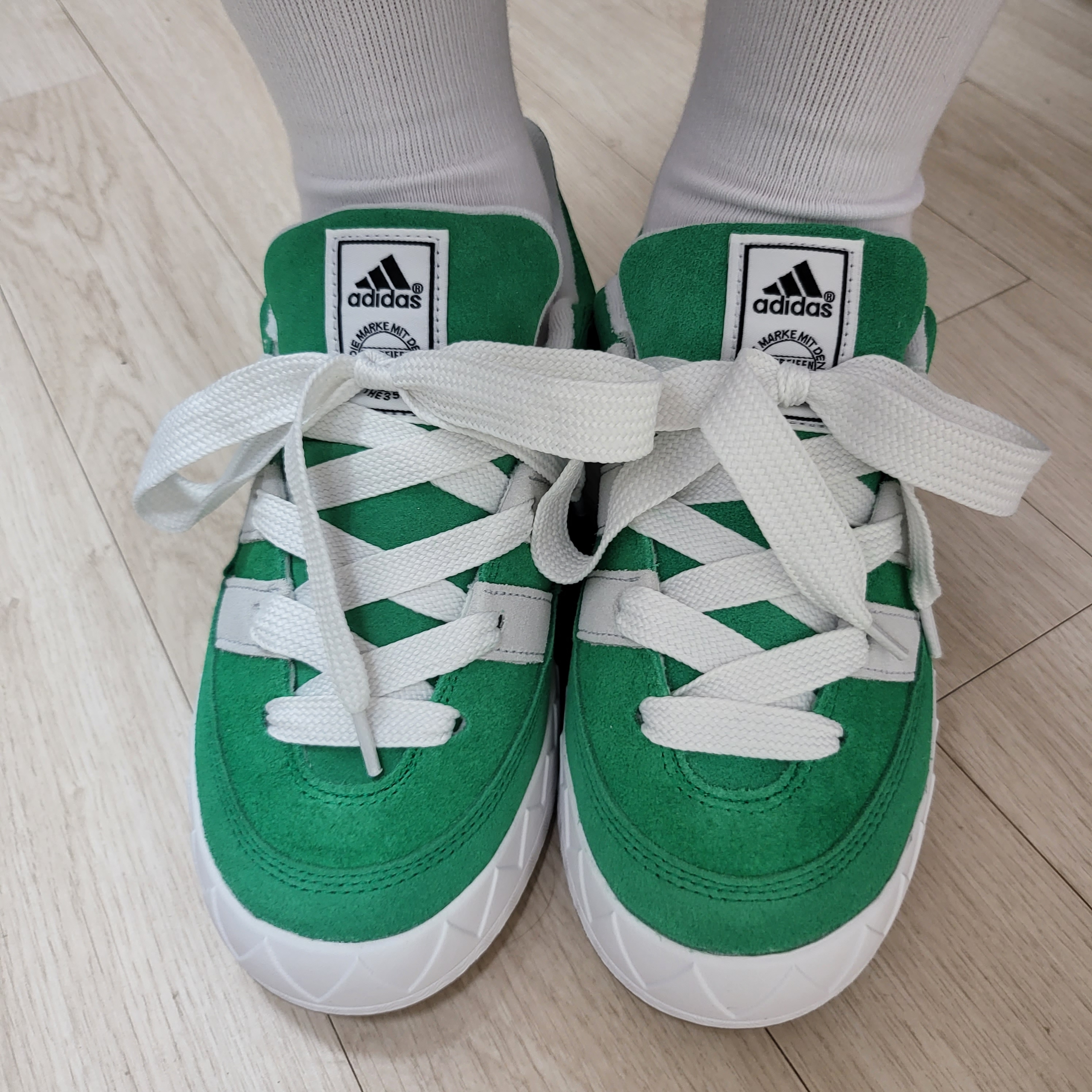 Adidas Adimatic Green 착용 스타일 - 3
