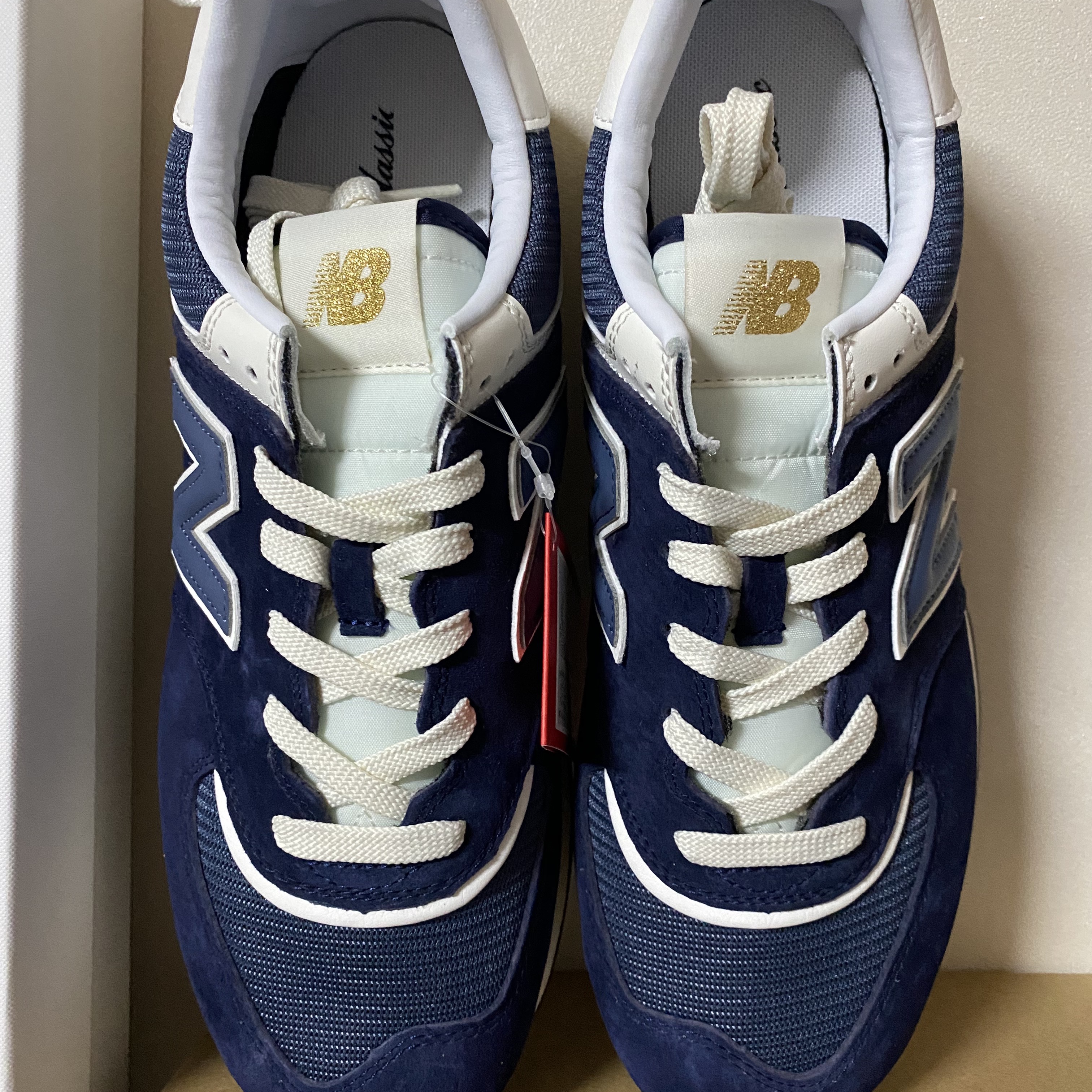 New Balance 574 Legacy Navy 착용 스타일 - 3