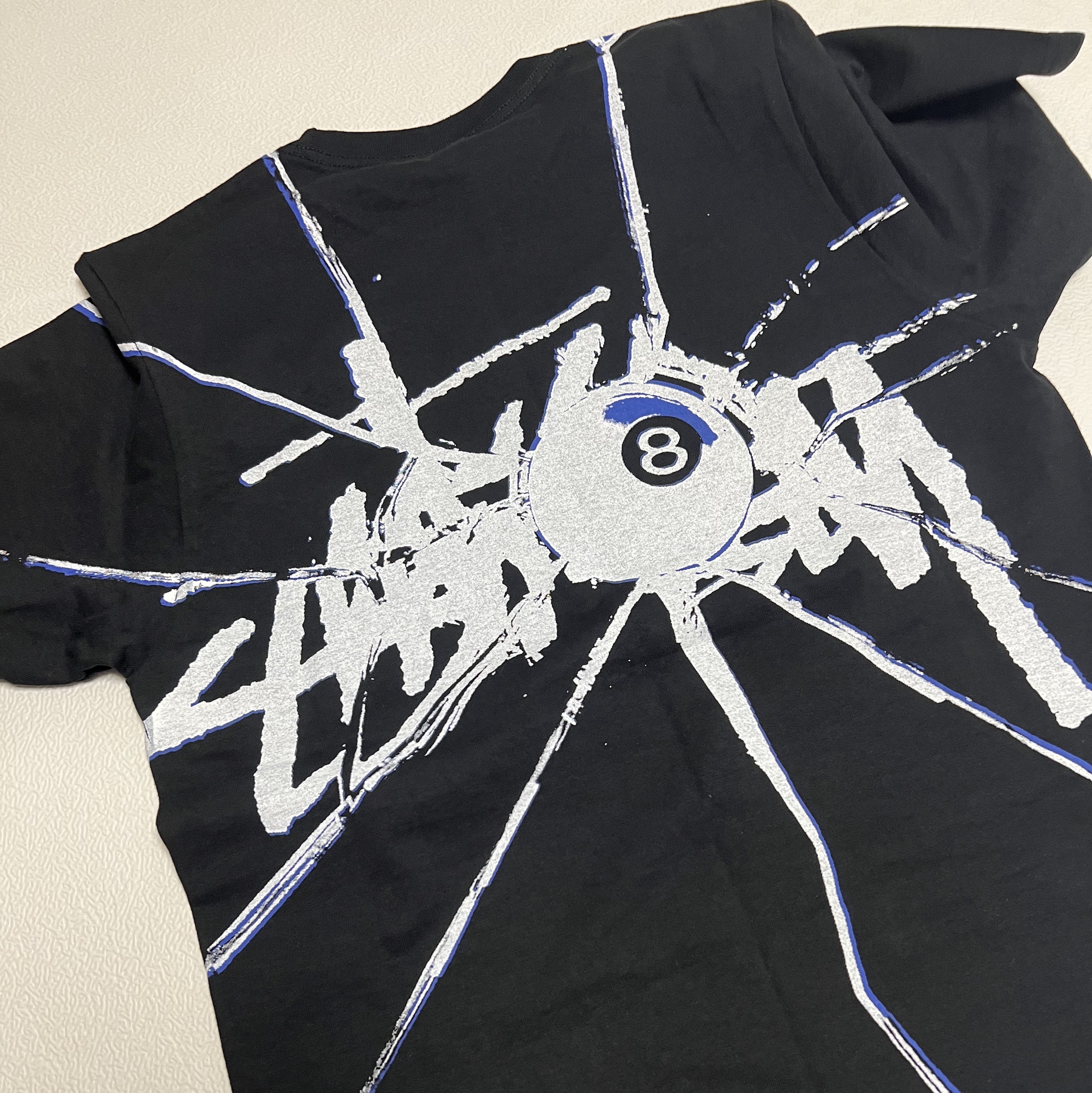 Stussy Shattered T-Shirt Black 착용 스타일