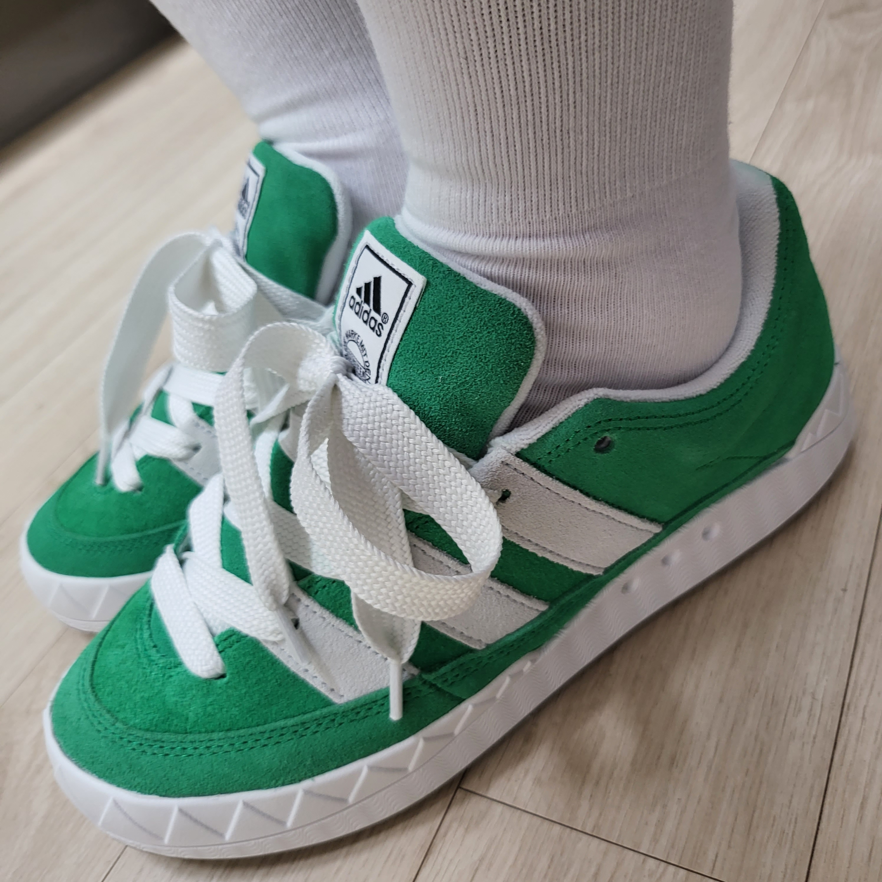 Adidas Adimatic Green 착용 스타일 - 2