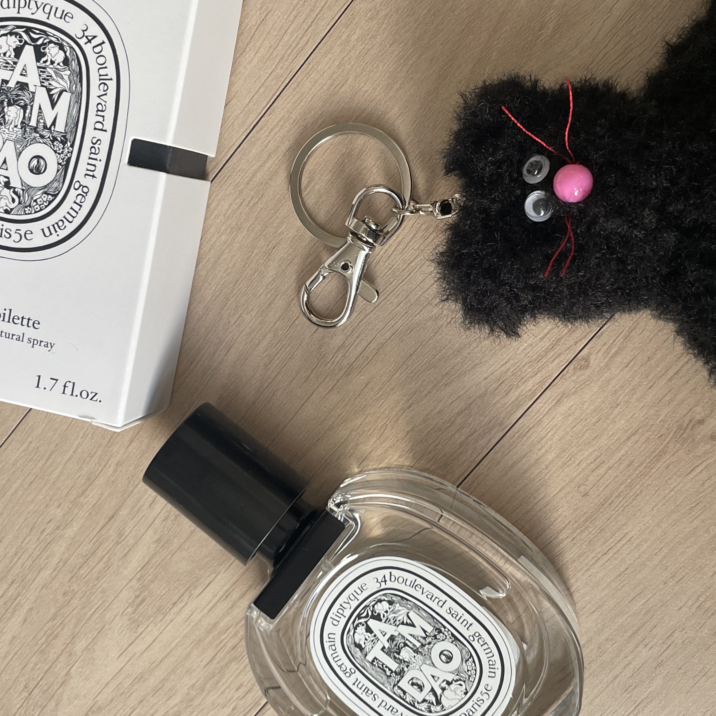 Diptyque Tam Dao Eau De Toilette 50ml, Monamhee Beulpingi Keyring with White Pants Black 착용 스타일