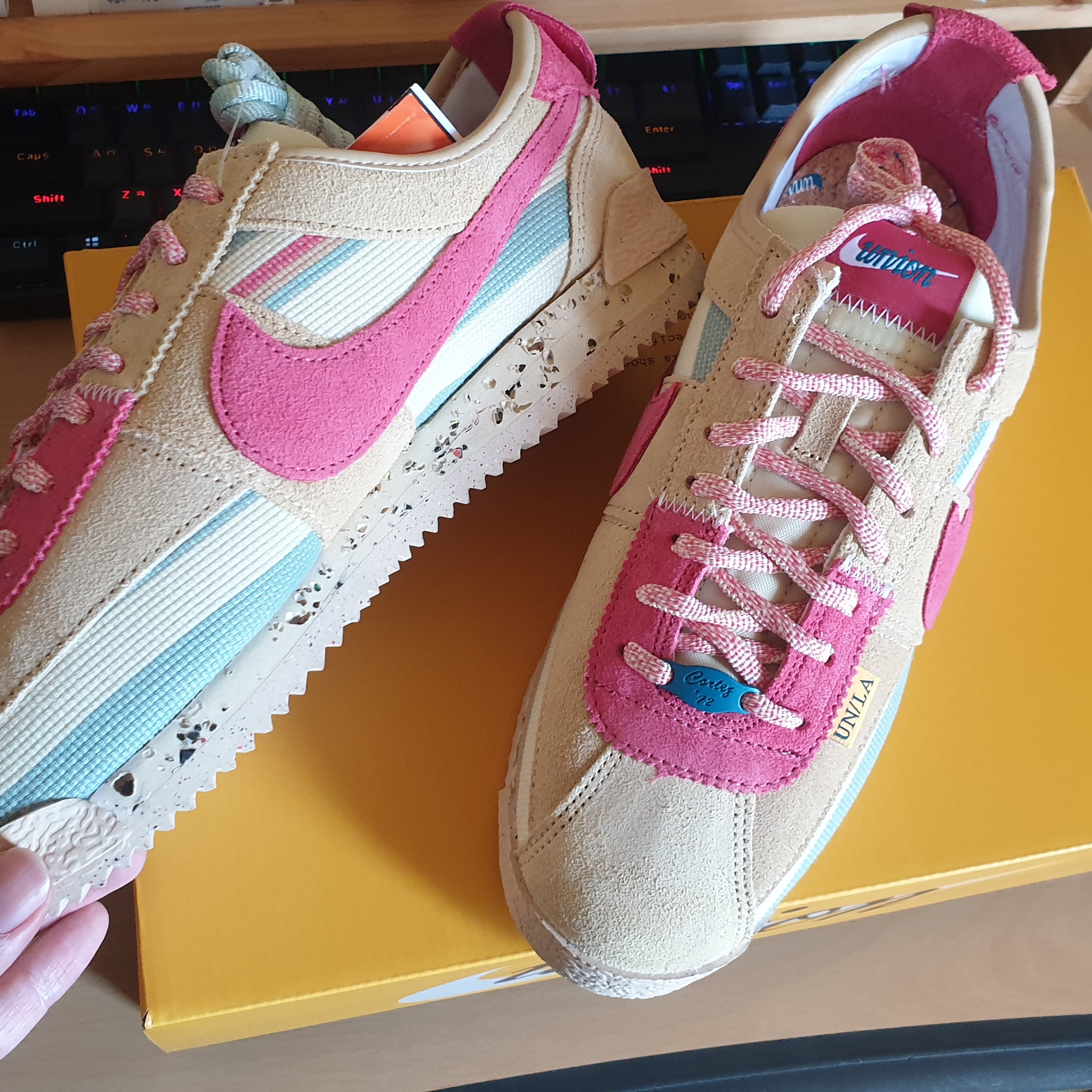 Nike x Union Cortez SP Sesame 착용 스타일