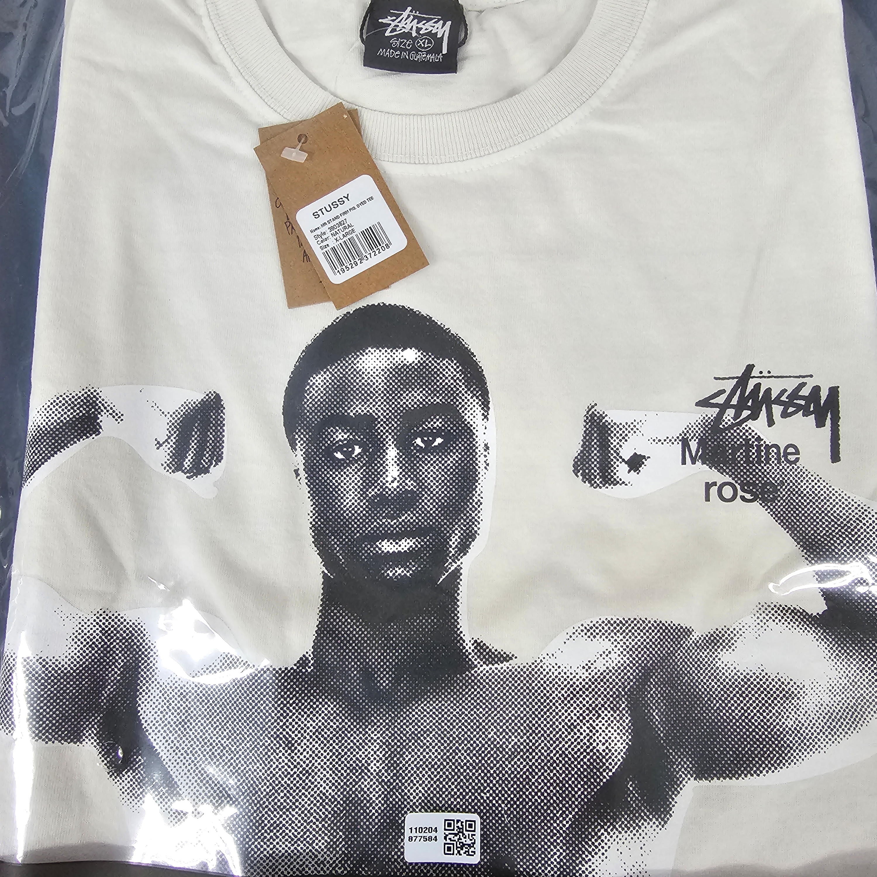 Stussy x Martine Rose Stand Firm Pigment Dyed T-Shirt Natural 착용 스타일