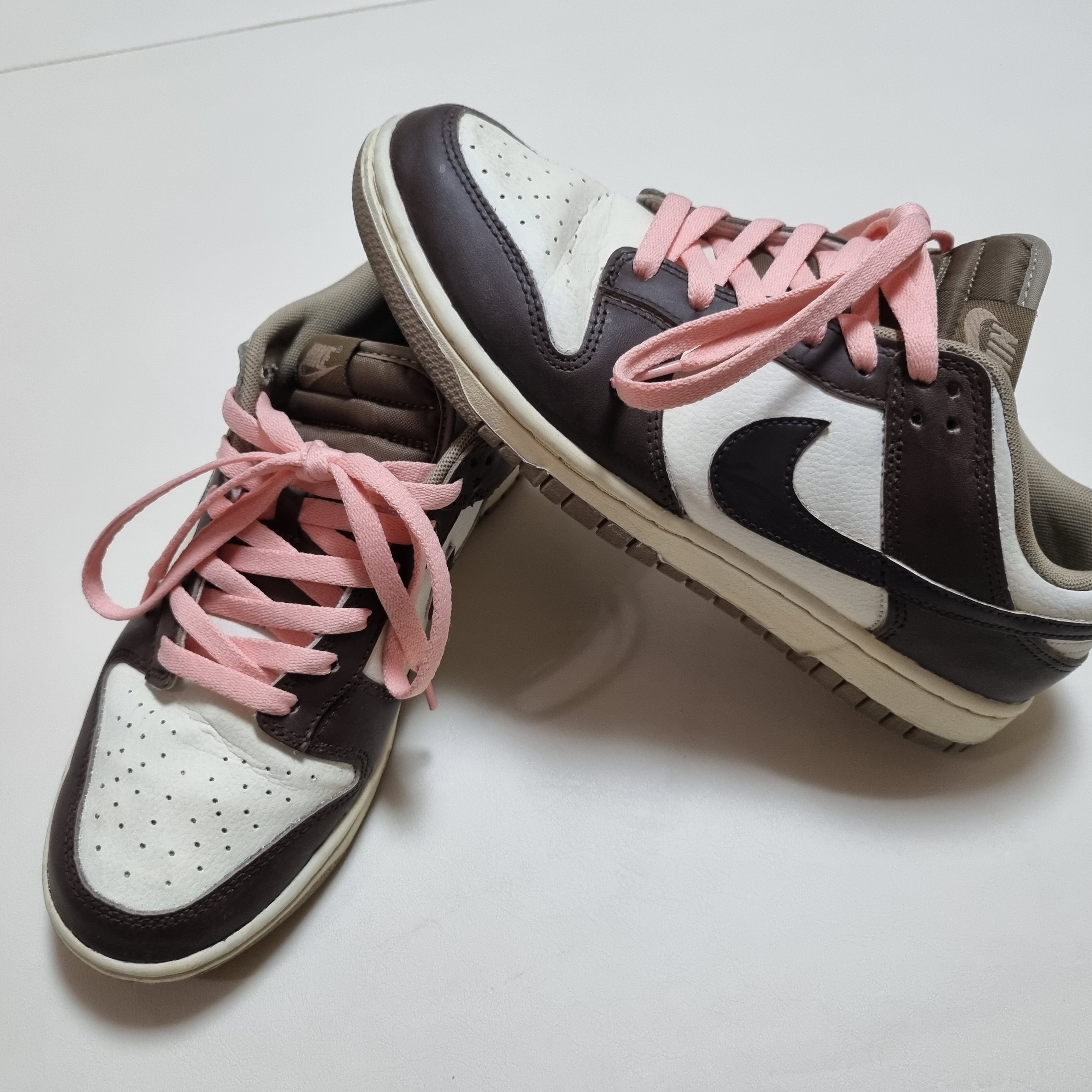 Nike Dunk Low Retro Khaki Hazel Rush 착용 스타일 - 1
