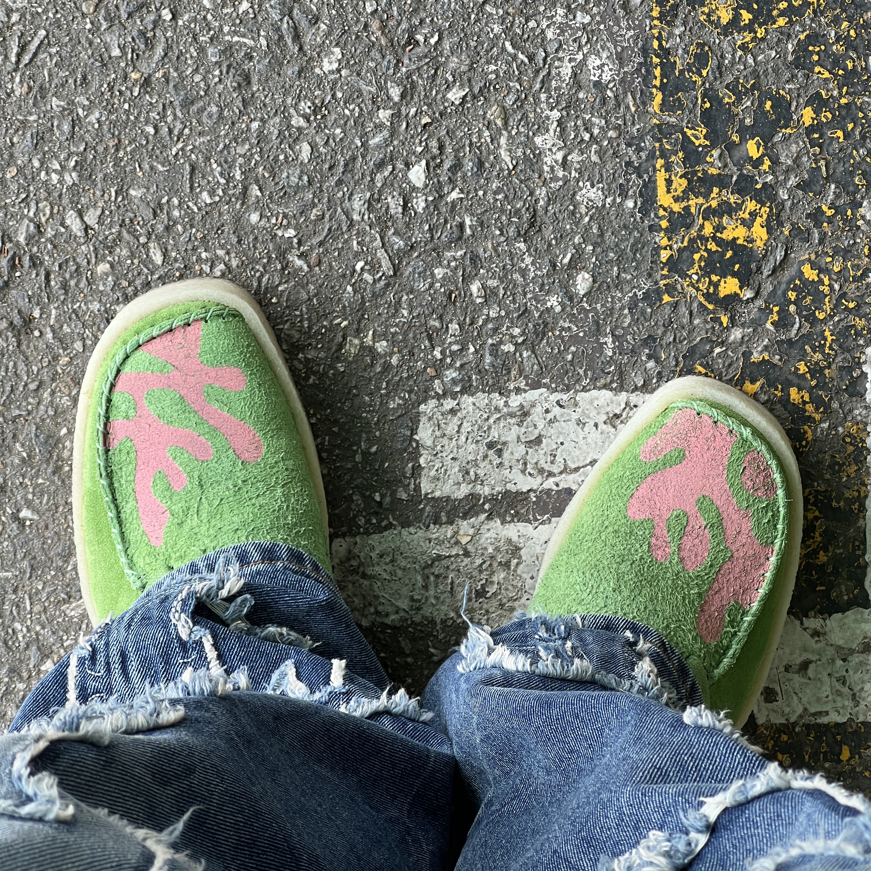 Clarks Originals x Salehe Bembury Lugger Cupsole Dark Green 착용 스타일
