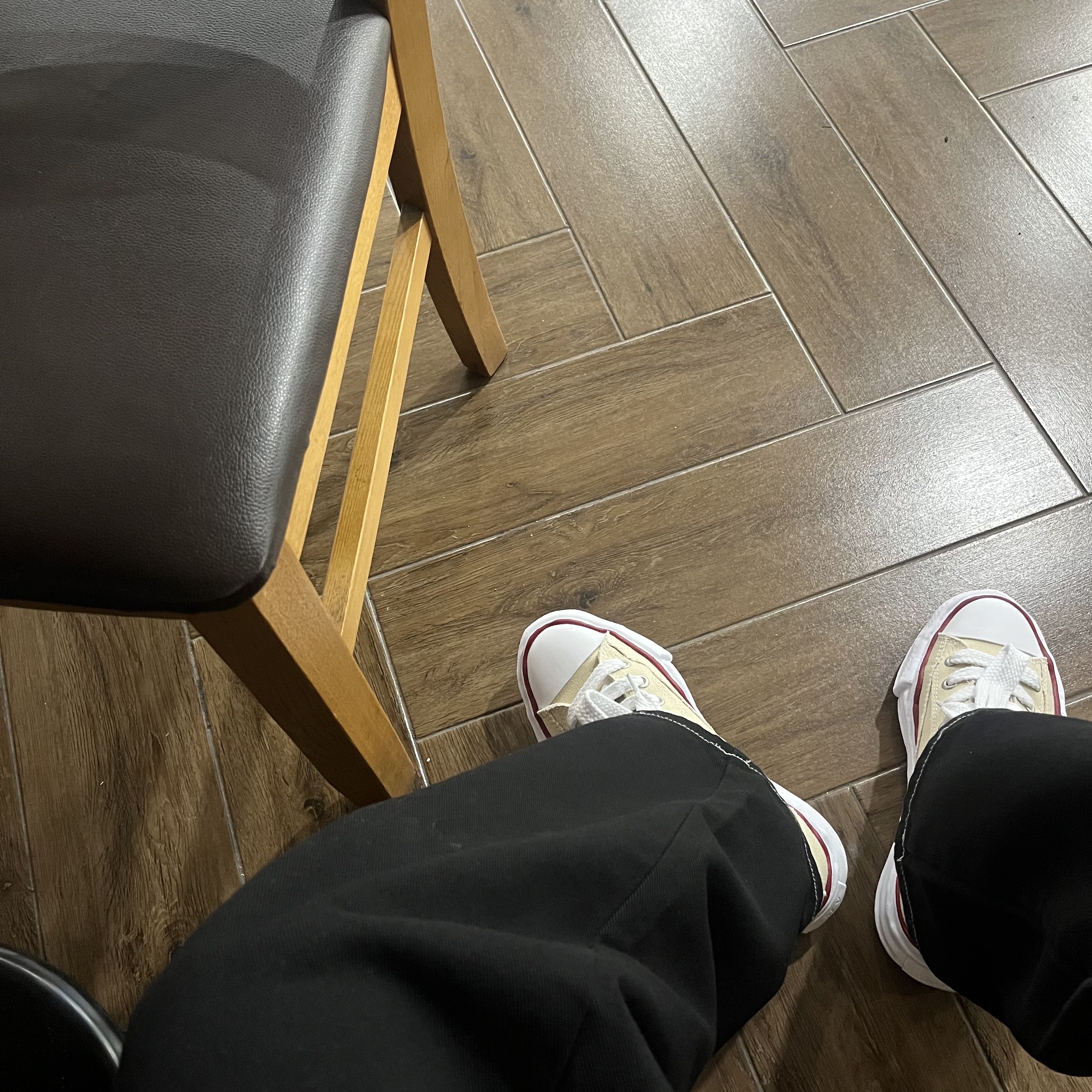 Maison Mihara Yasuhiro Peterson OG Sole Canvas Low-top Sneakers Natural 착용 스타일 - 2