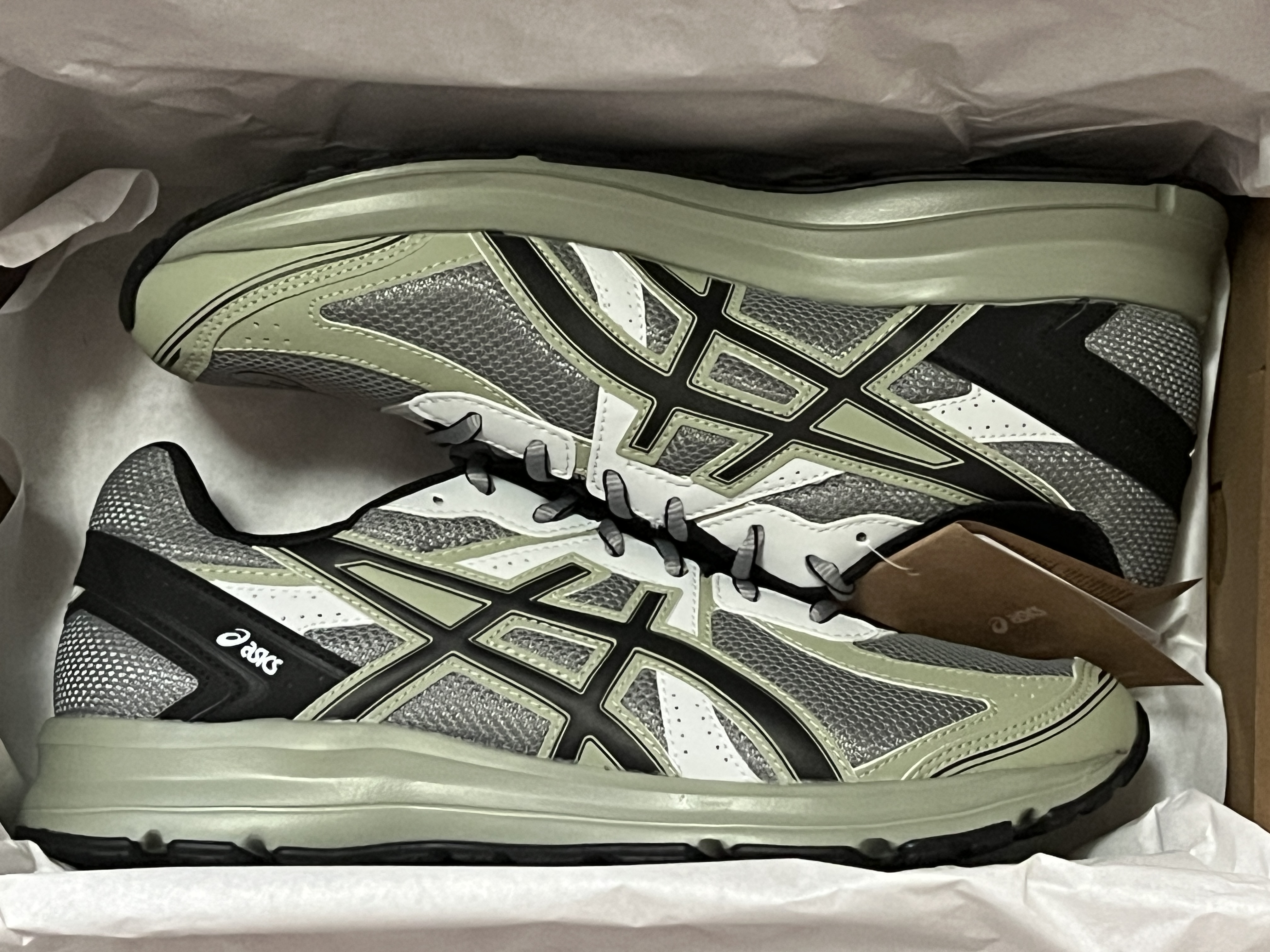 Asics Jog 100 S Sheet Rock - 2E Wide 착용 스타일
