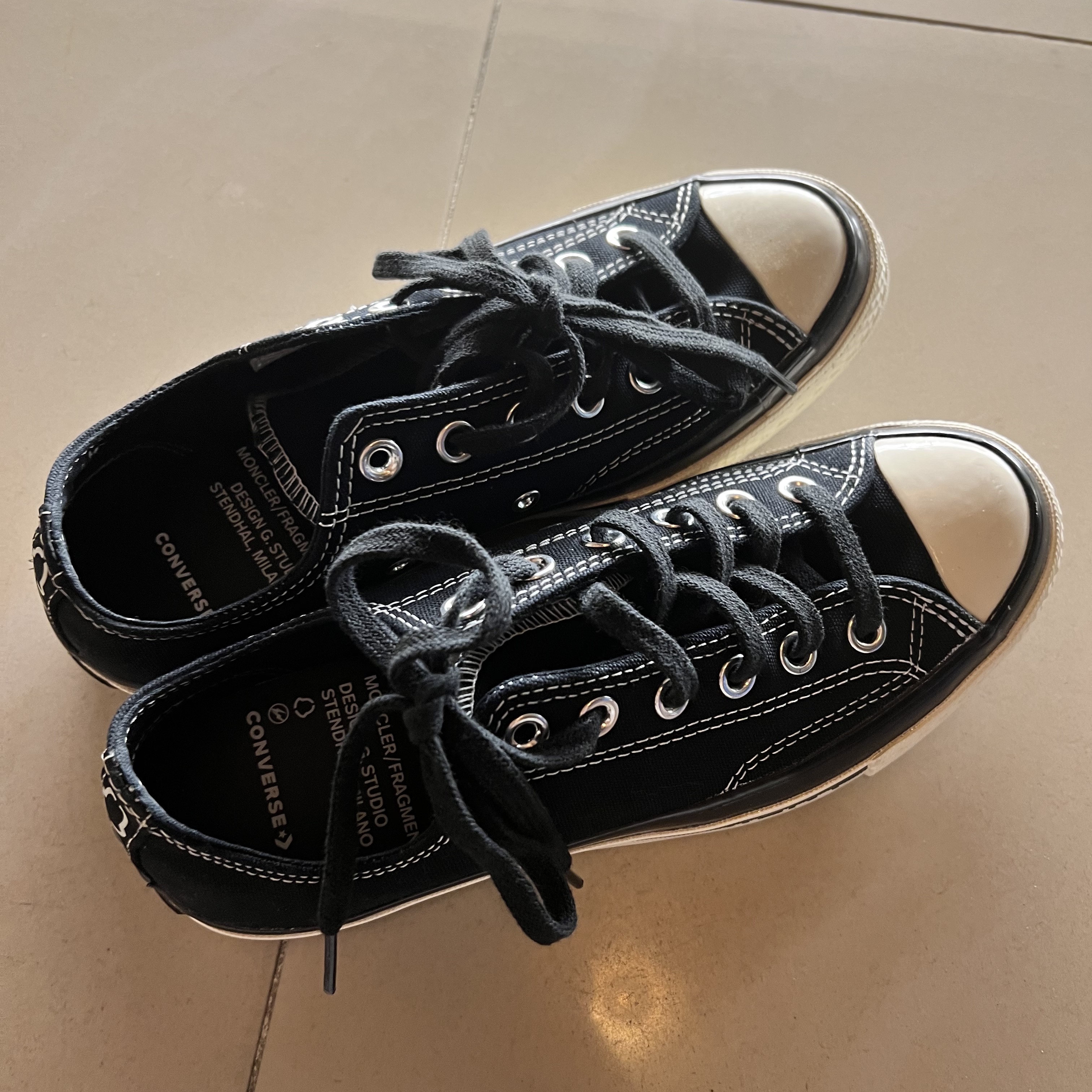 Converse x Moncler x Fragment Chuck 70 Ox Fraylor III Black 착용 스타일