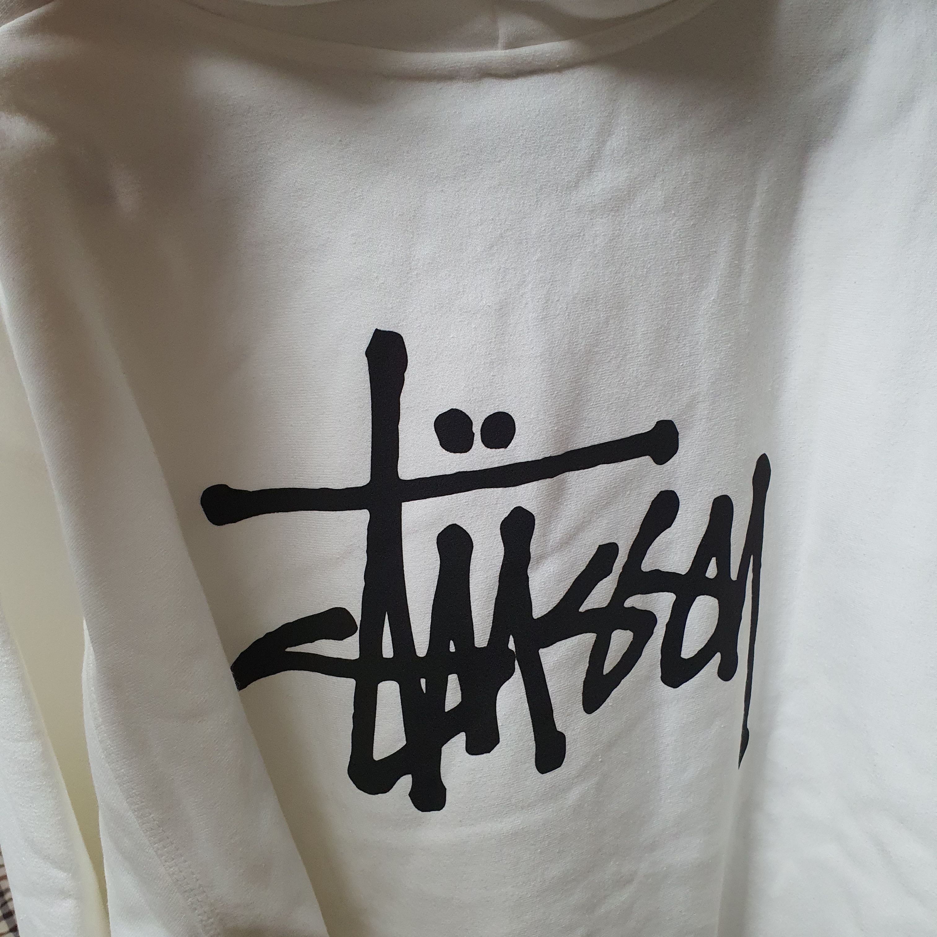 Stussy Basic Stussy Hoodie White 2022 착용 스타일 - 2
