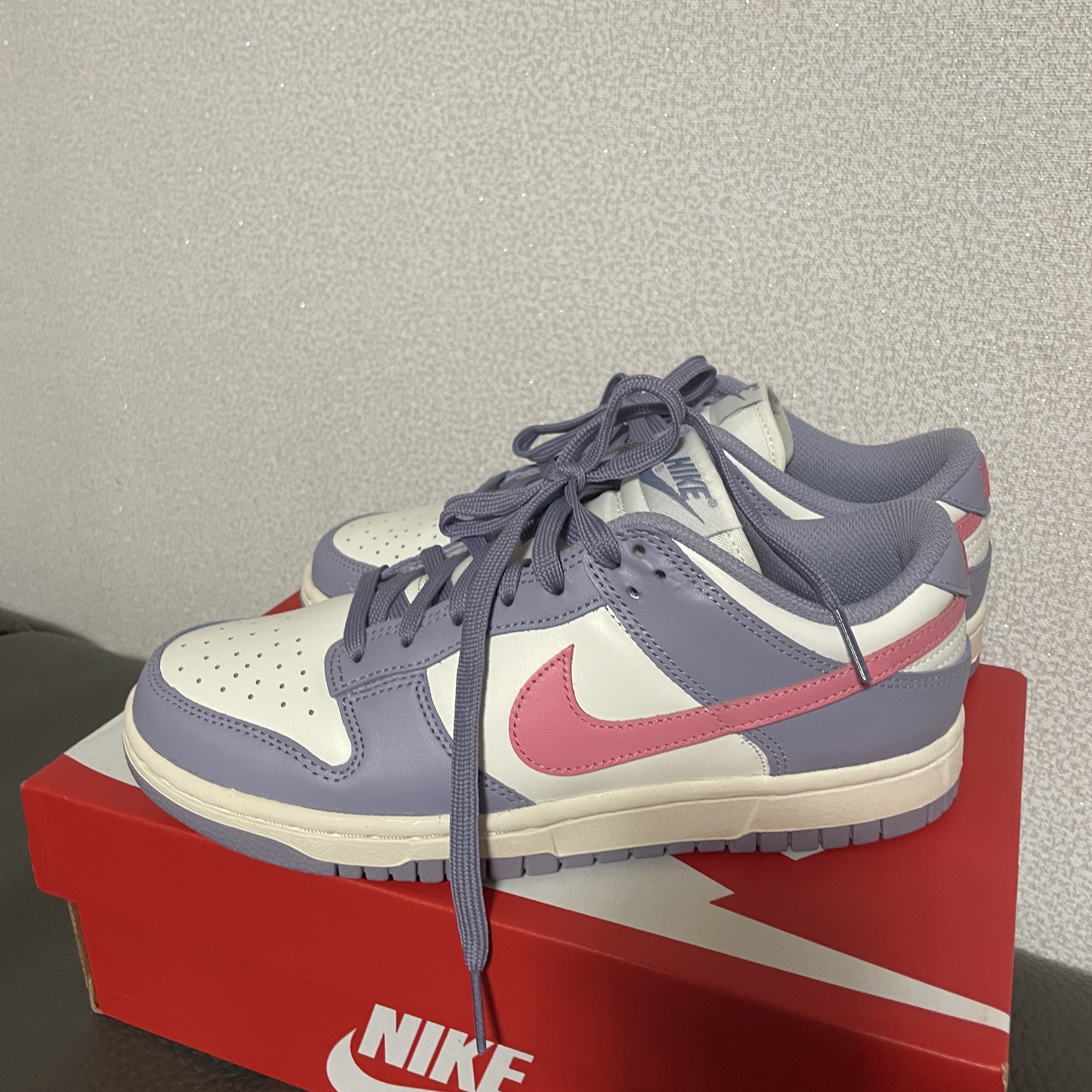 (W) Nike Dunk Low Indigo Haze Coral Chalk 착용 스타일