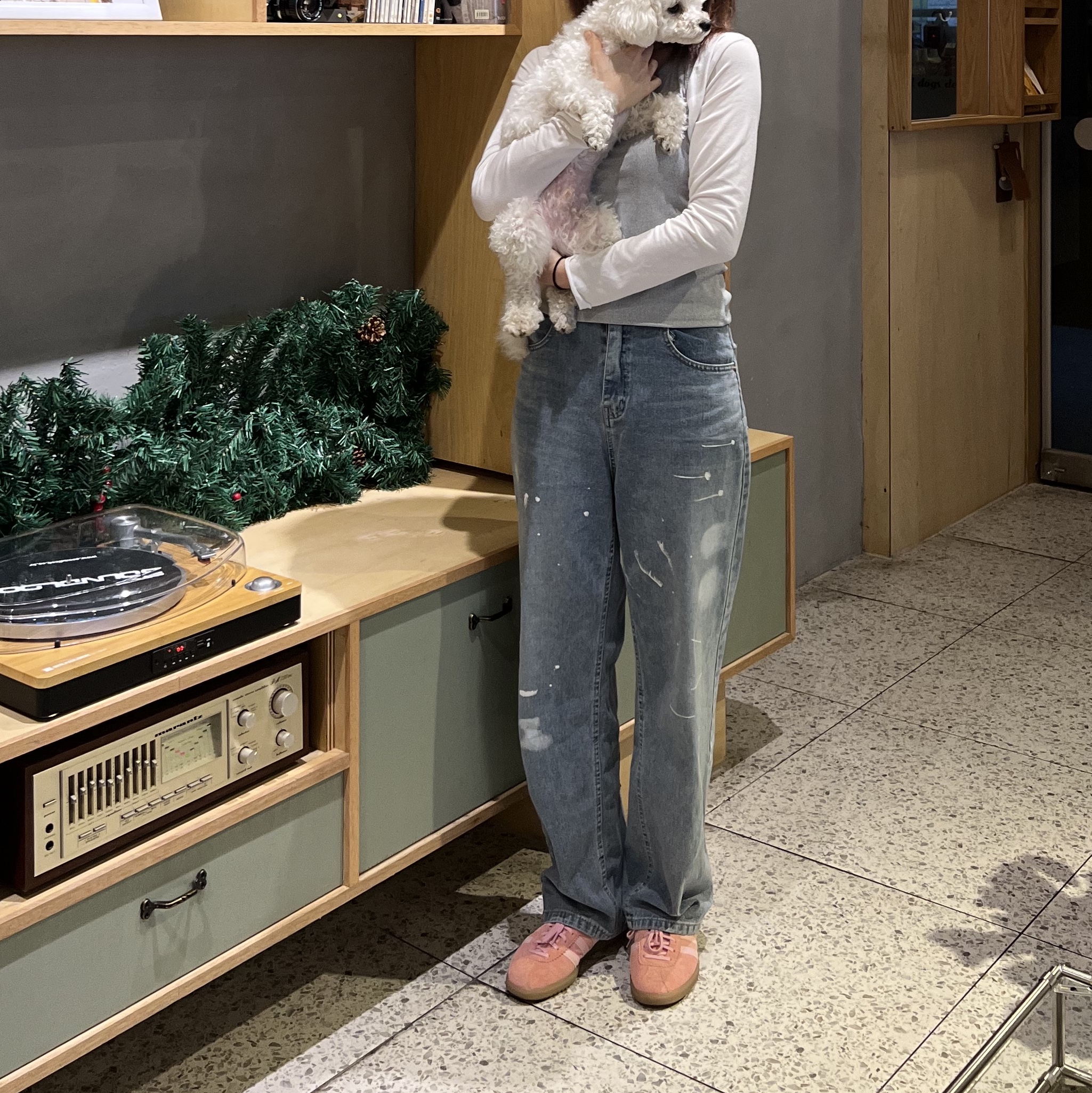 아디다스 버뮤다 글로우 핑크 착용 스타일 - 2