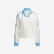 (W) Adidas x Sporty & Rich Long Sleeve Football Jersey Cream White - KR Sizing