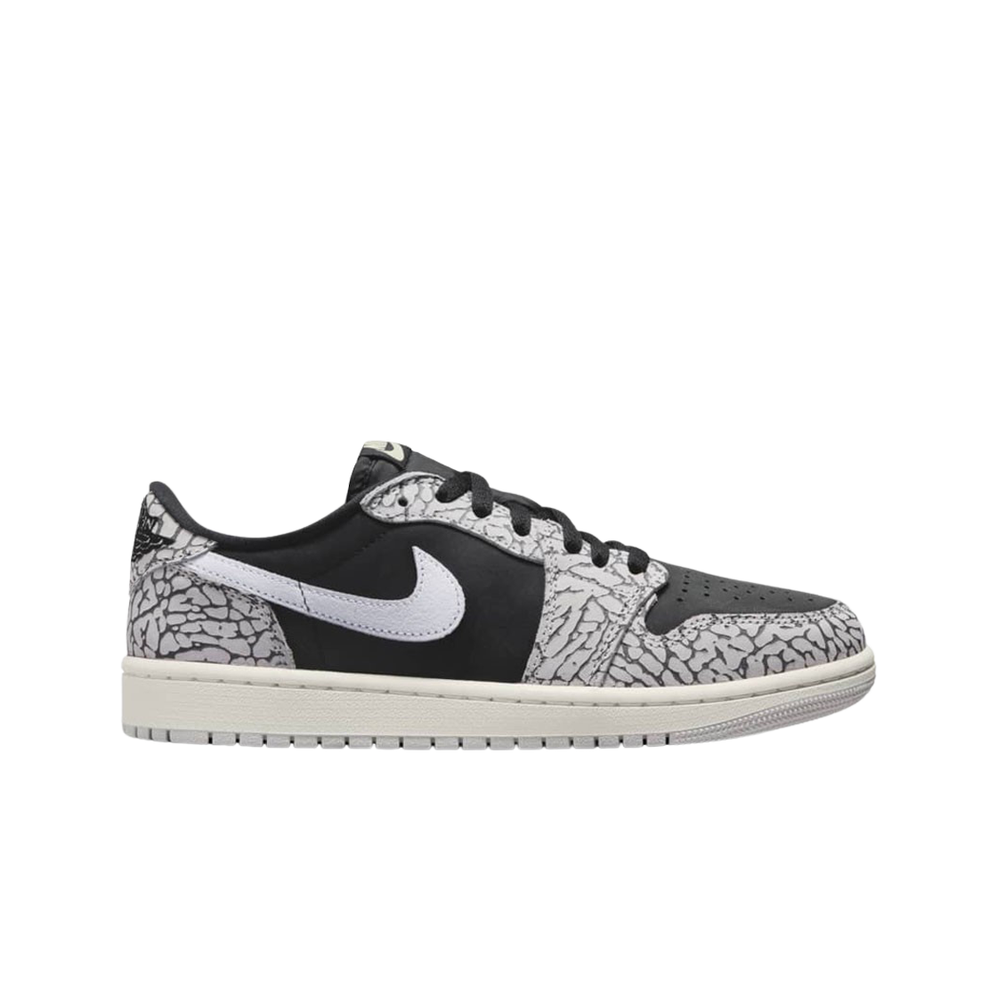 (W) 조던 1 레트로 로우 OG 블랙 시멘트((W) Jordan 1 Retro Low OG Black Cement)