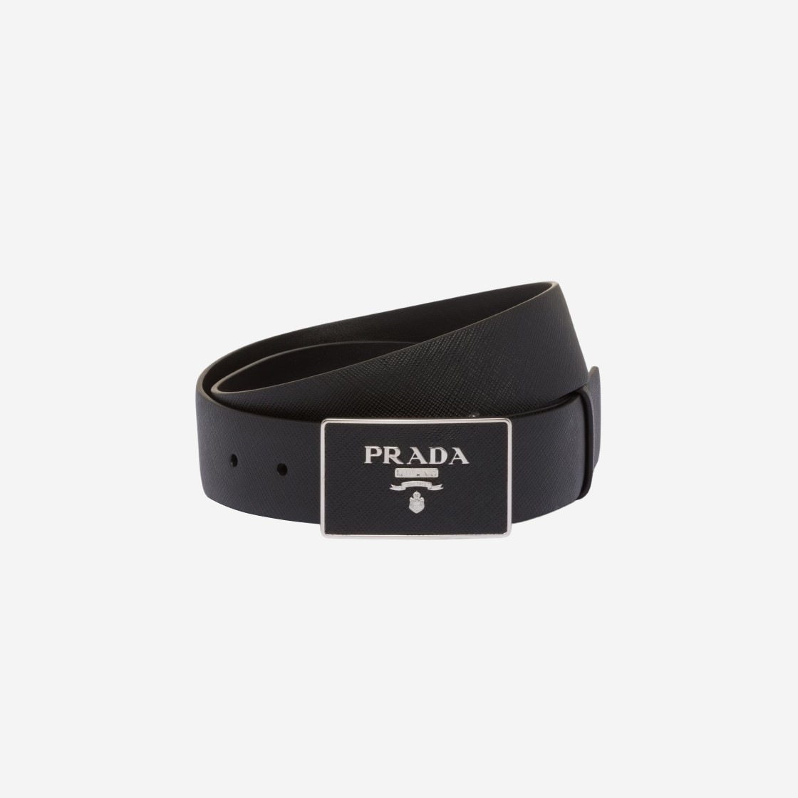 Prada Saffiano Leather Belt Black 상세 이미지 1