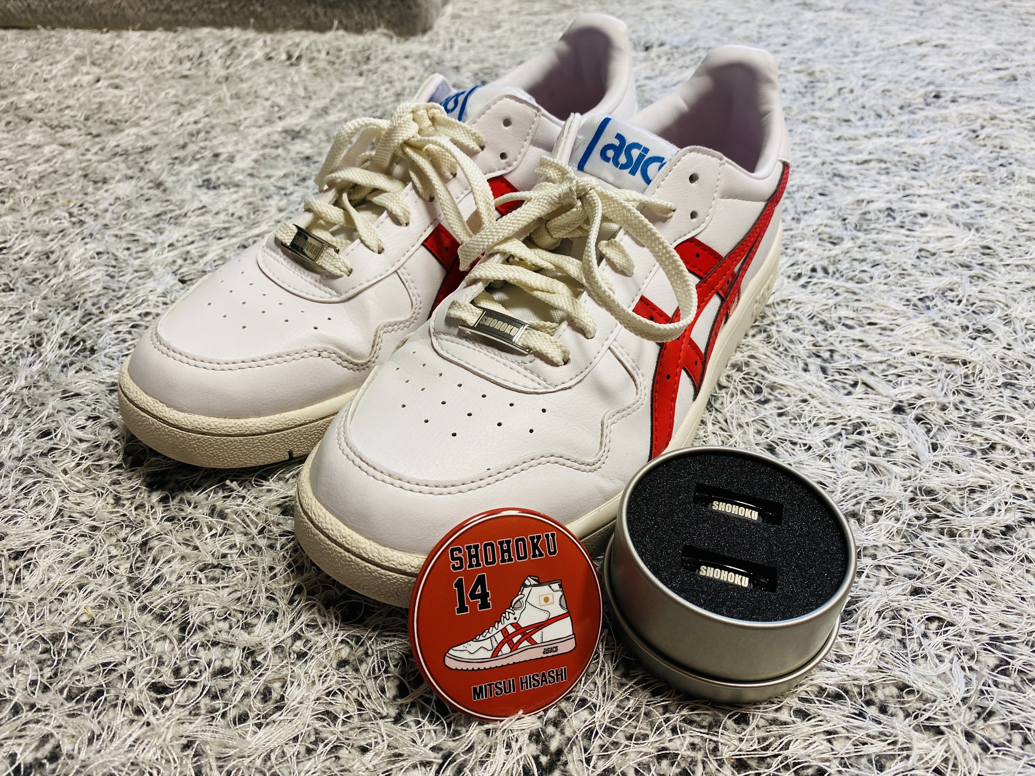 Asics Japan S White Red, Toei Studio The First Slam Dunk Figure Collection Buksan Jeong Daeman 착용 스타일 - 1