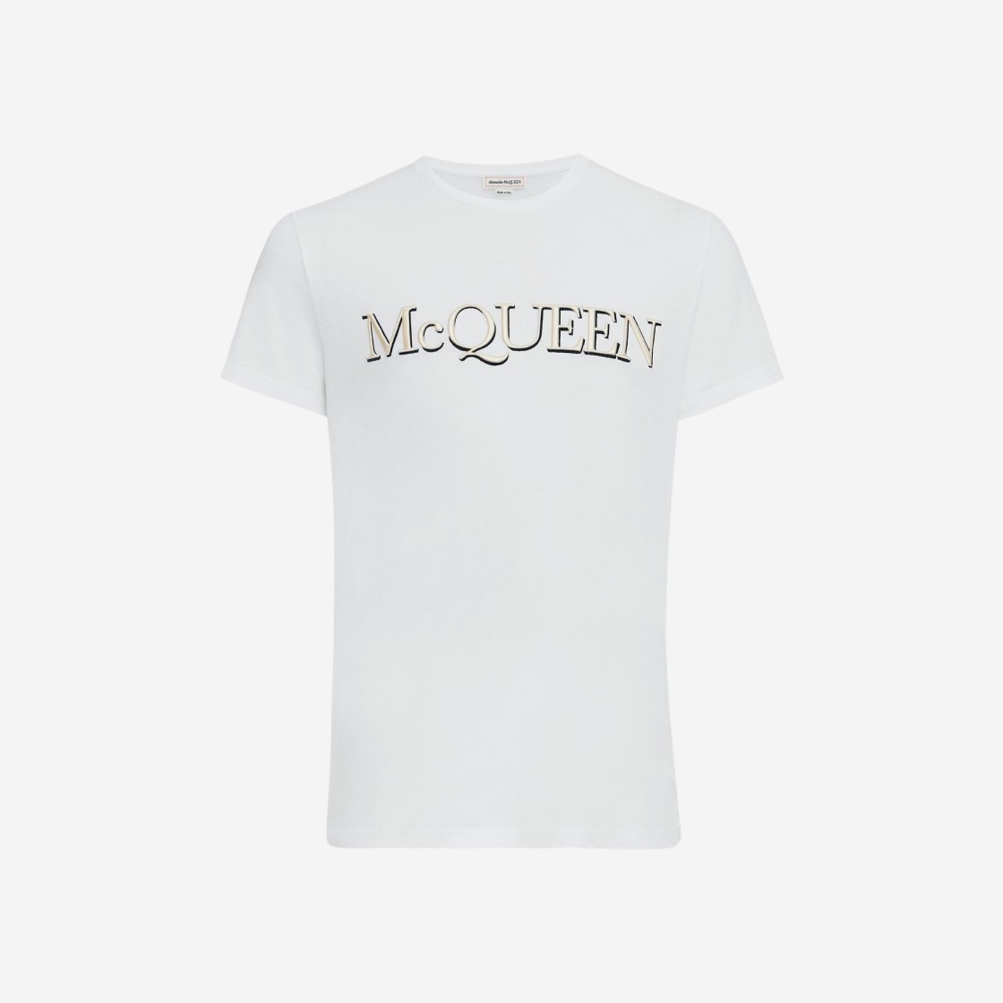 Alexander McQueen Embroidered T-shirt White 상세 이미지 1