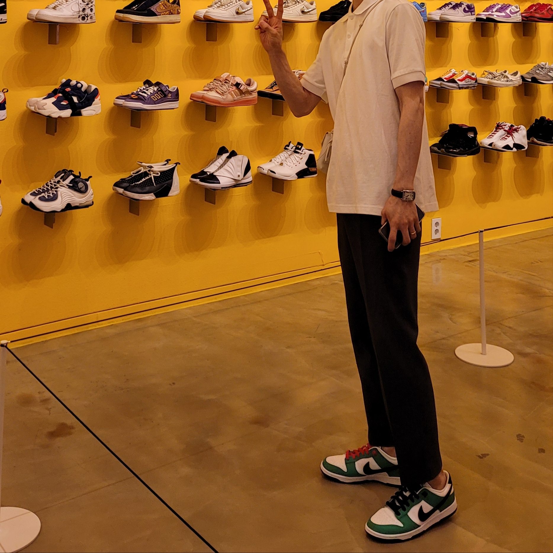 Nike Dunk Low White Green 착용 스타일
