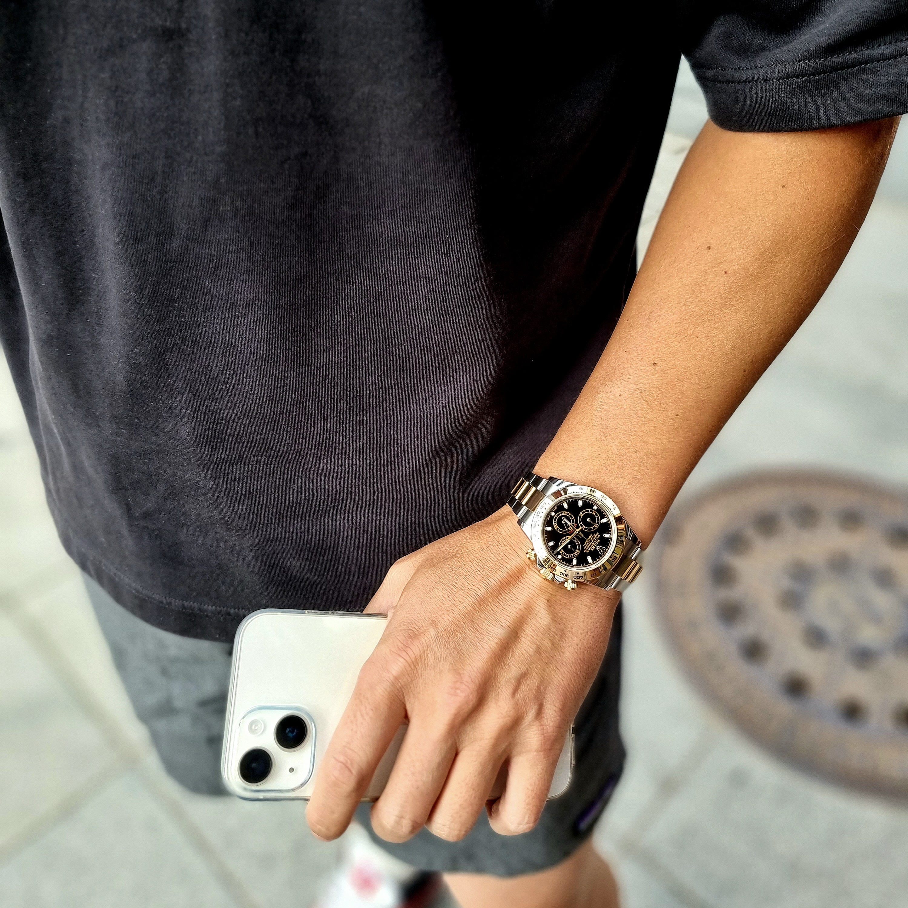 Rolex Cosmograph Daytona 40mm 116503 Black Oyster 착용 스타일 - 1