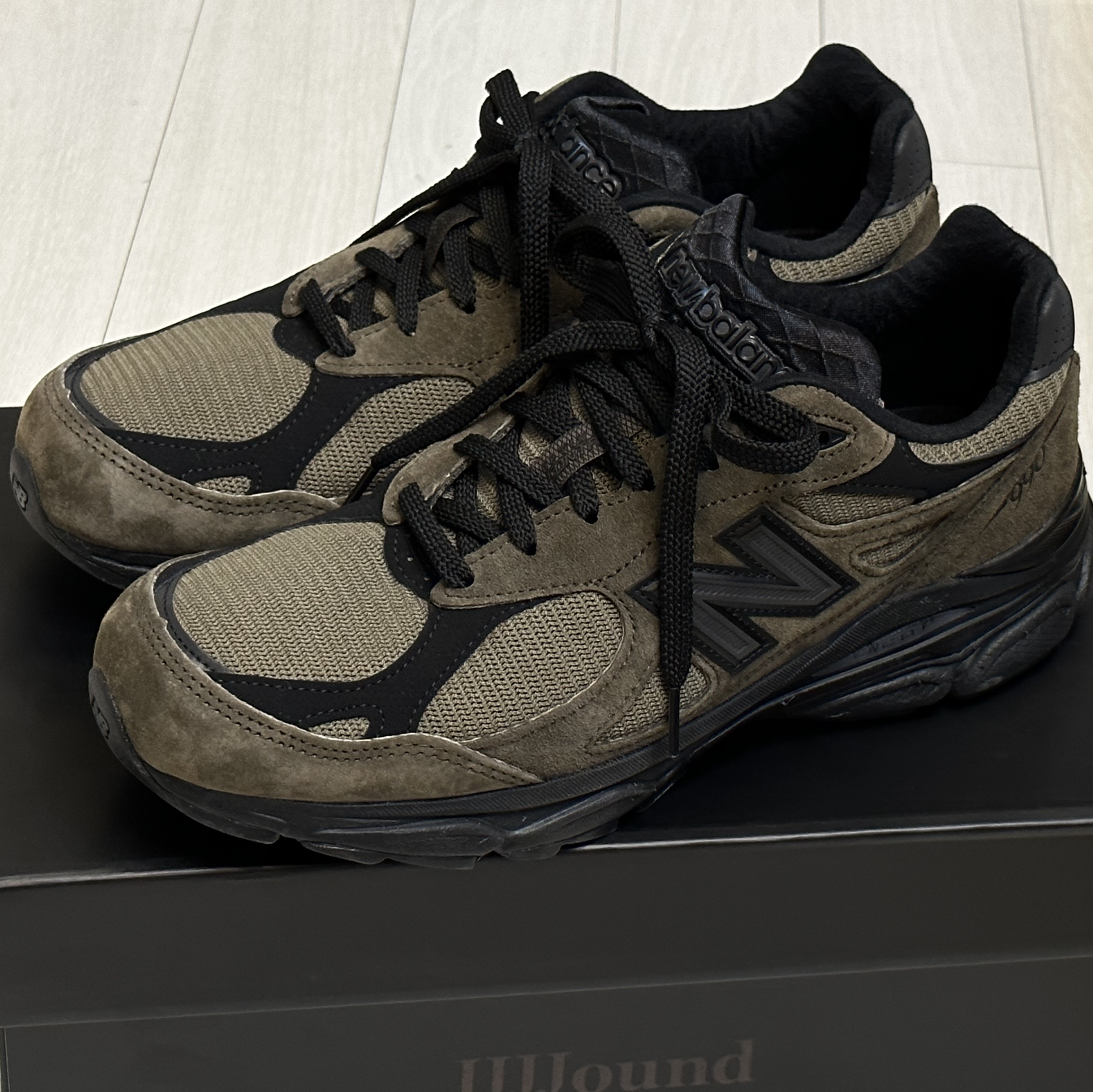 New Balance x JJJJound 990v3 Brown Black 착용 스타일